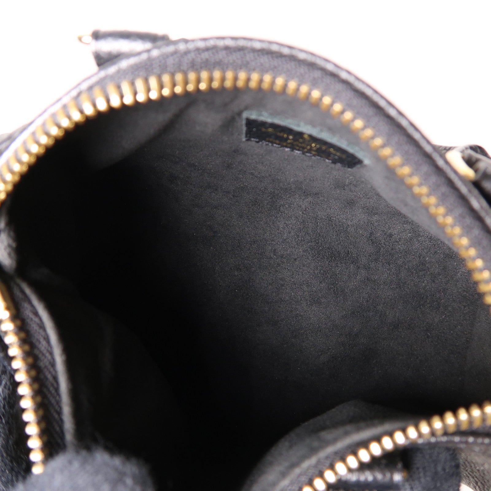 LOUIS VUITTON Monogram Empreinte Nano Speedy金扣手挽肩背兩用袋