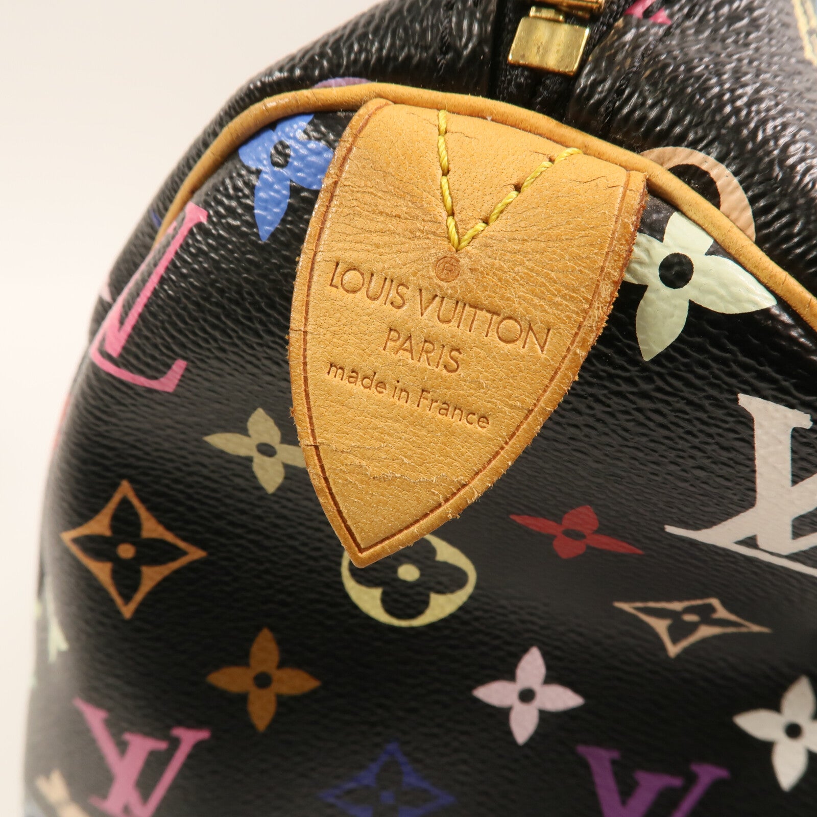 LOUIS VUITTON Monogram Multicolore Speedy 30金扣手挽袋