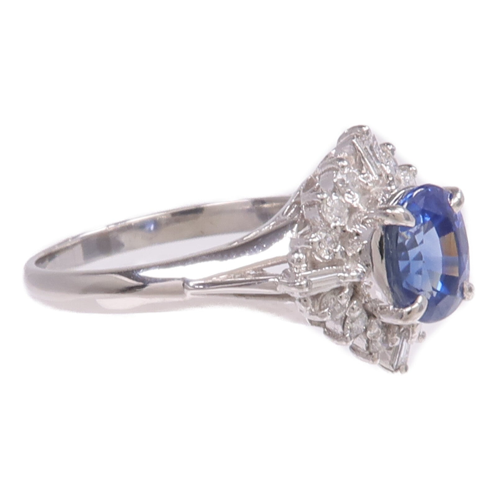 JEWELRY PT900鉑金Crystal Diamond Ring水晶/鑽石戒指US#7