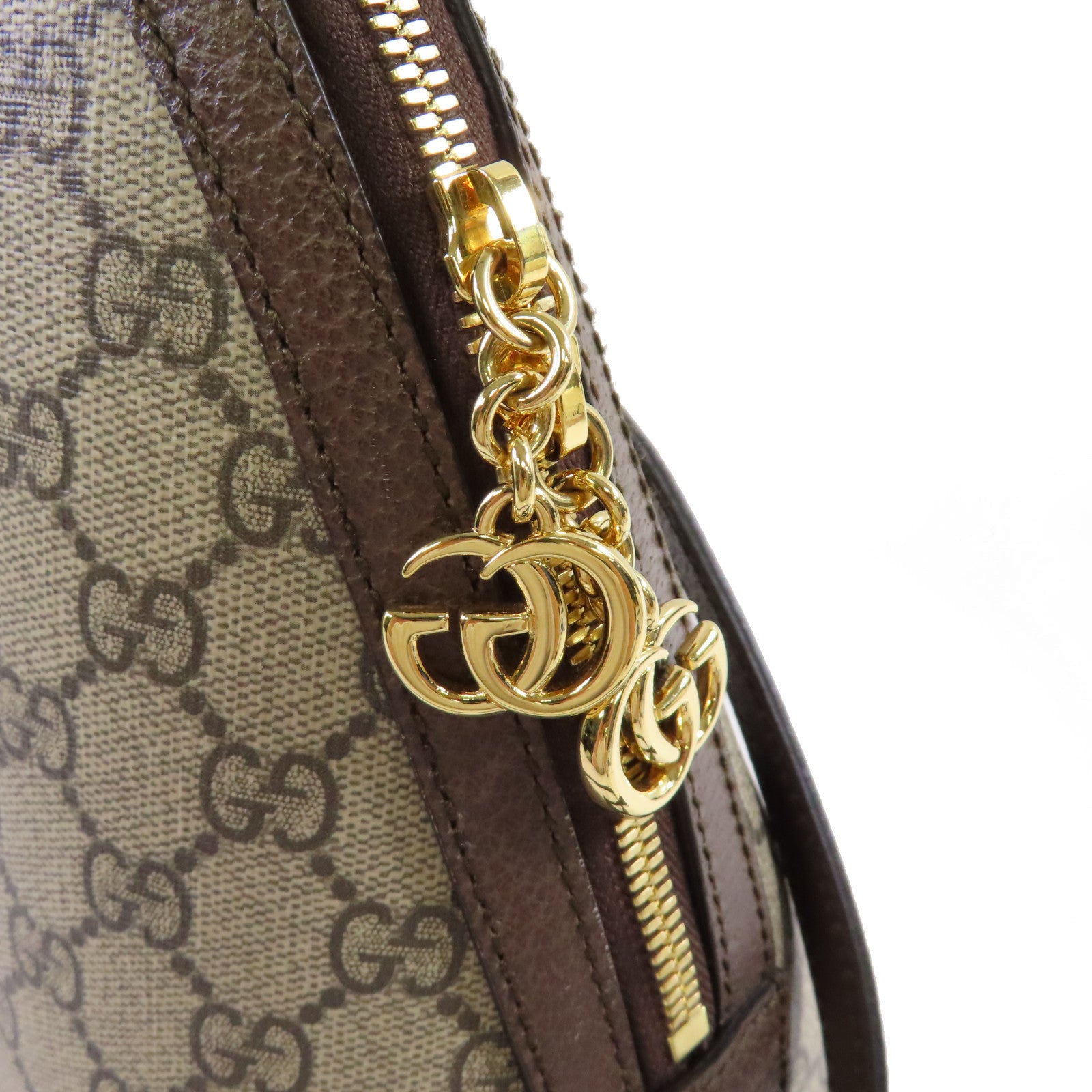 GUCCI 塗層帆布Ophidia GG 2Way Shoulder Bag金扣手挽肩背兩用袋啡色