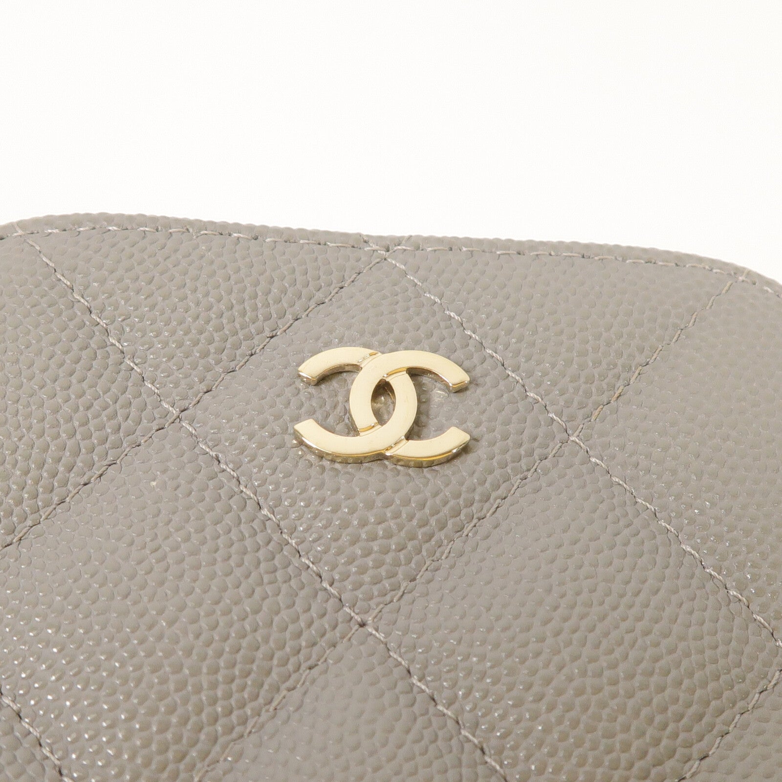 CHANEL 牛皮皮革Phone Bag金扣鏈帶肩背袋