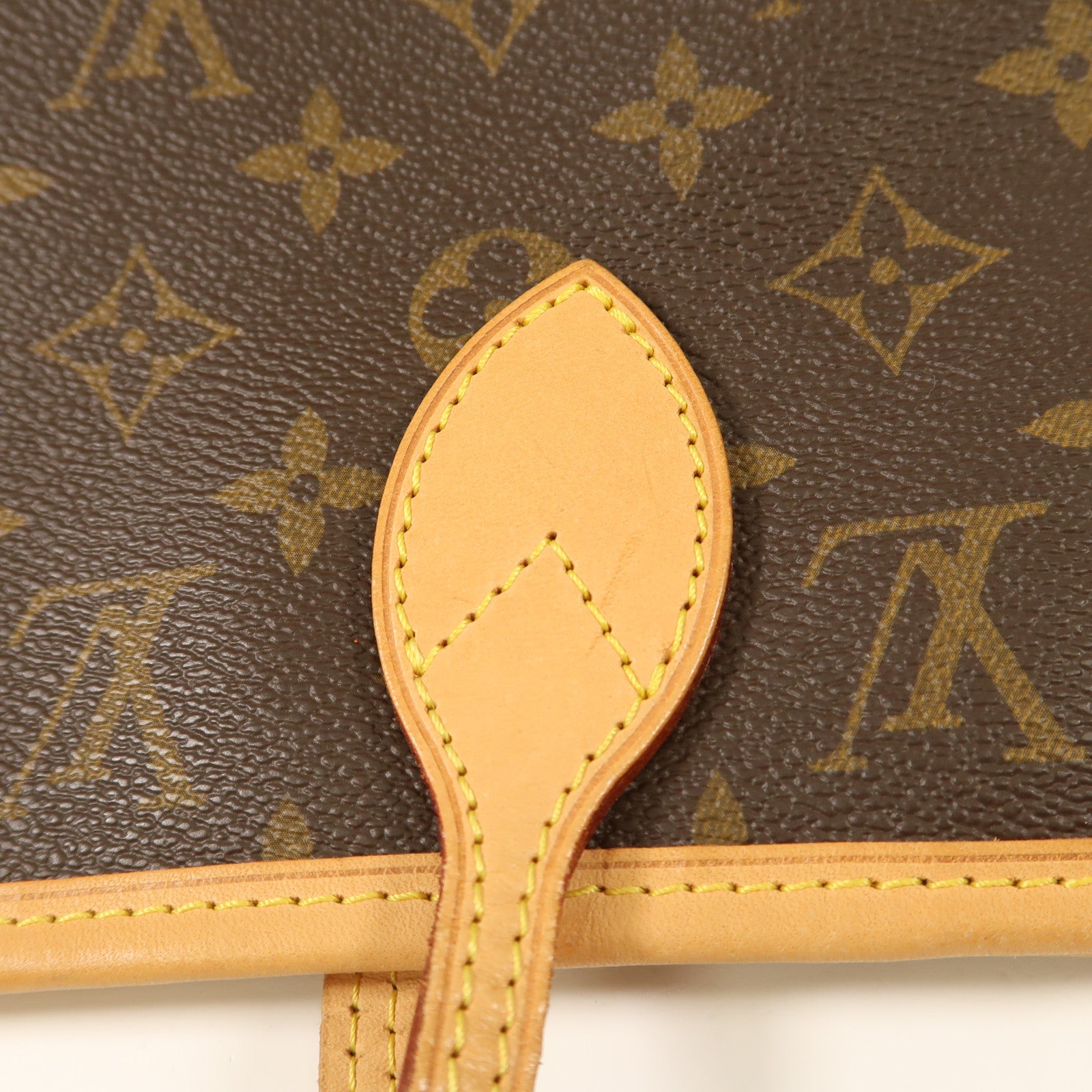 LOUIS VUITTON Monogram Neverfull MM金扣手挽袋