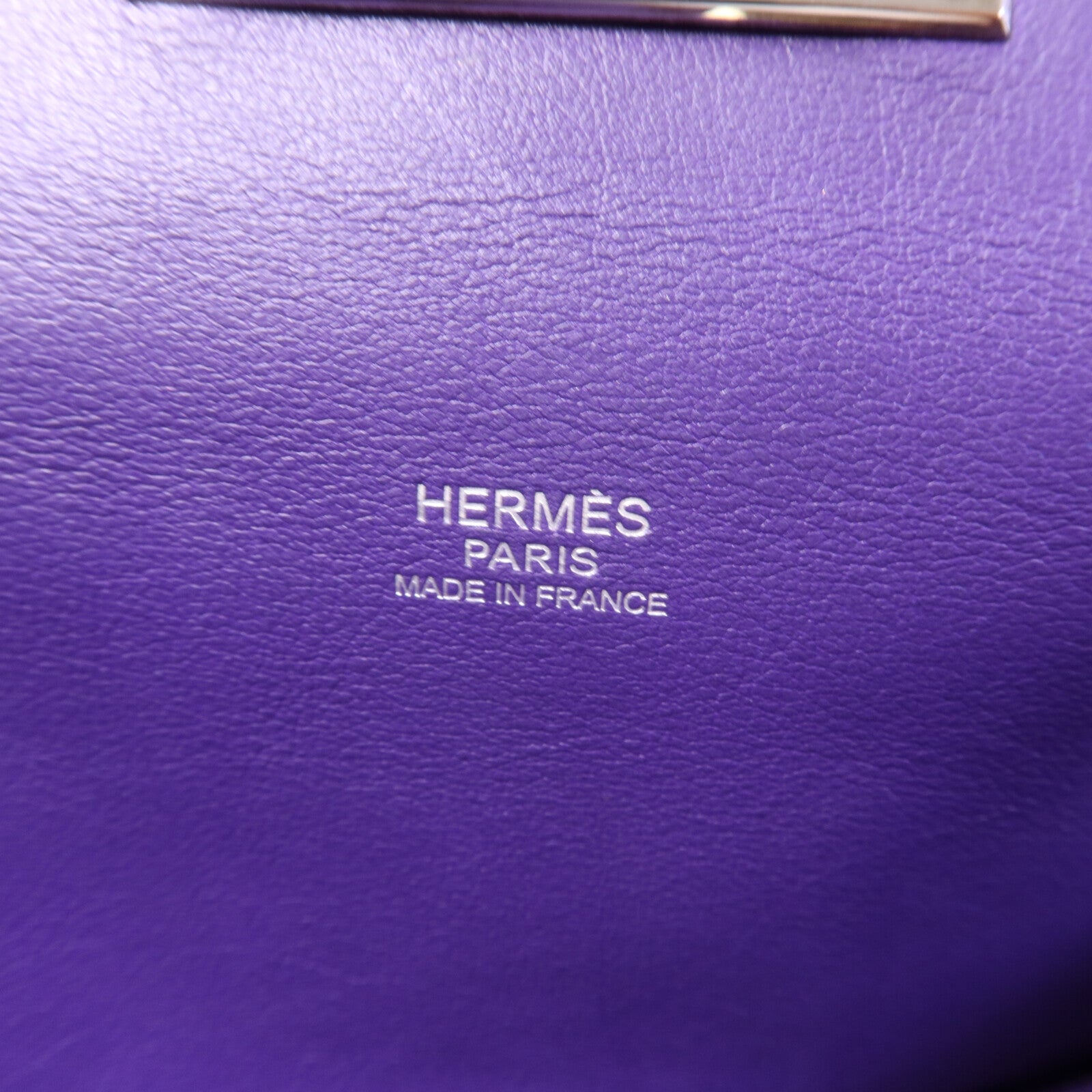 HERMES Swift皮革Tool Box 26銀扣肩背袋Anemone