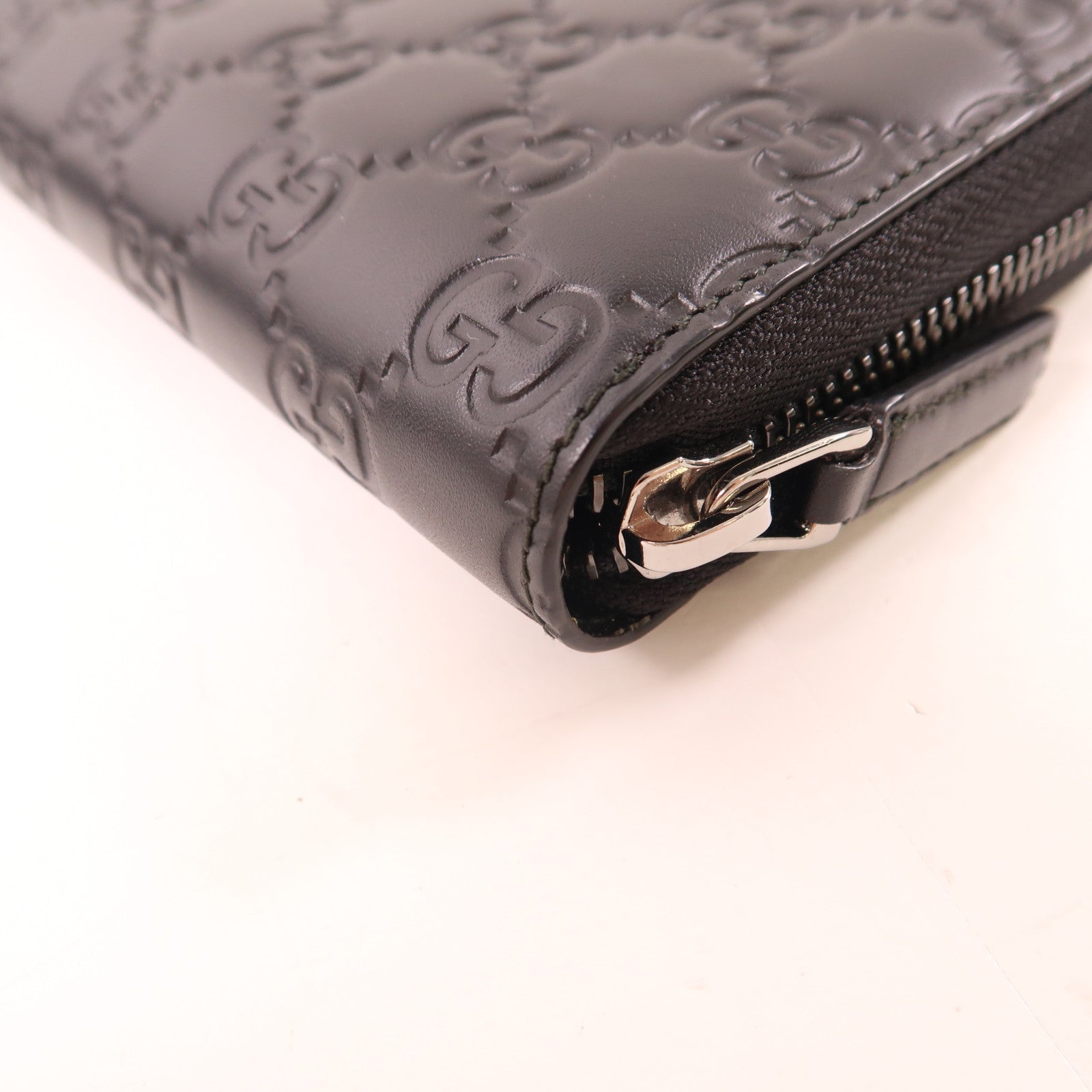 GUCCI 牛皮皮革Long Wallet銀扣長錢包