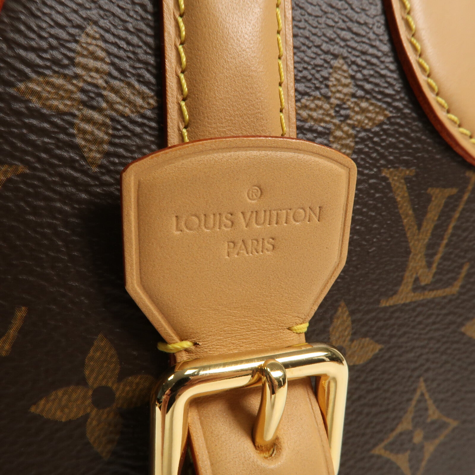 LOUIS VUITTON Monogram Valisette Vertical金扣手挽肩背兩用袋棕色