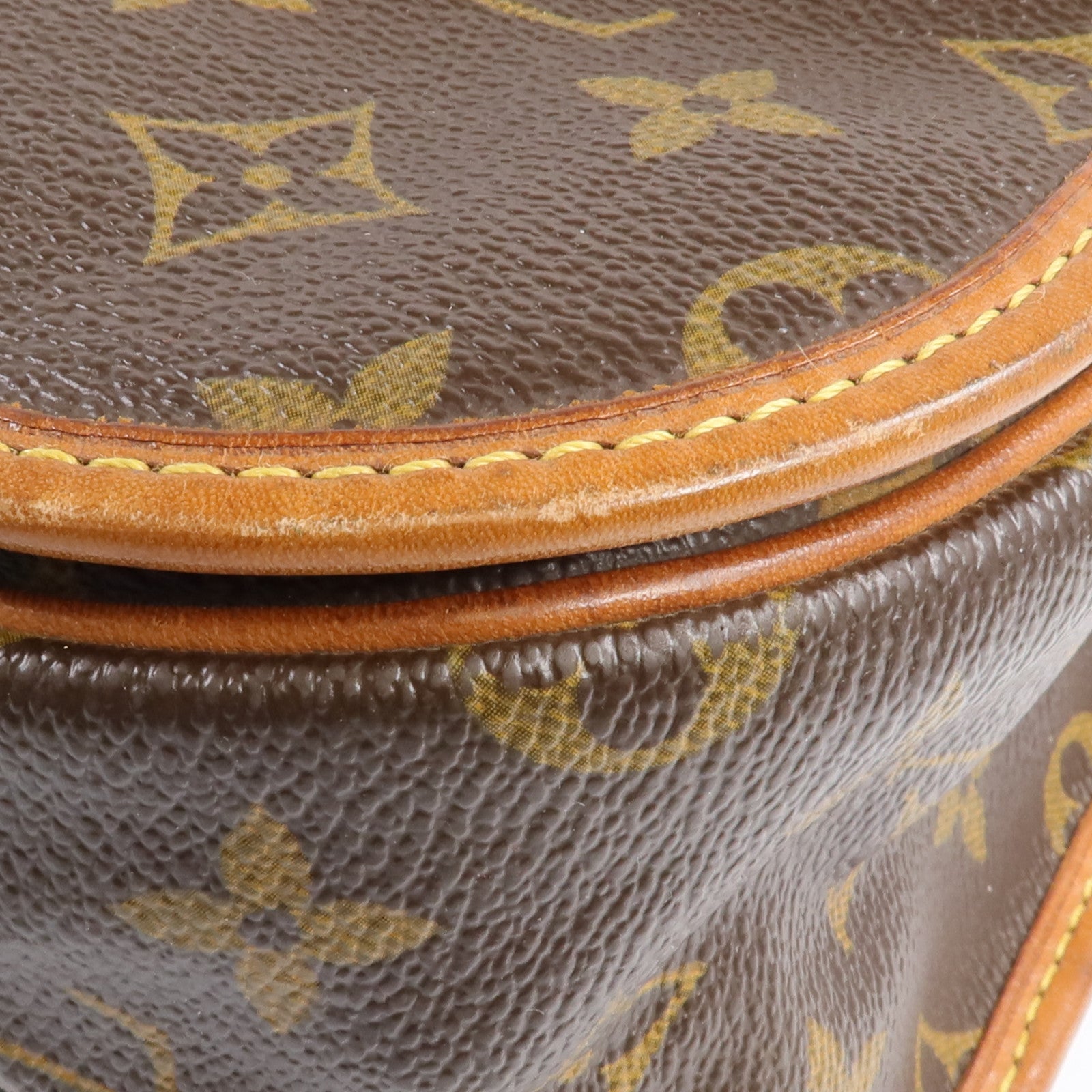 LOUIS VUITTON Monogram Bosphore金扣肩背袋棕色