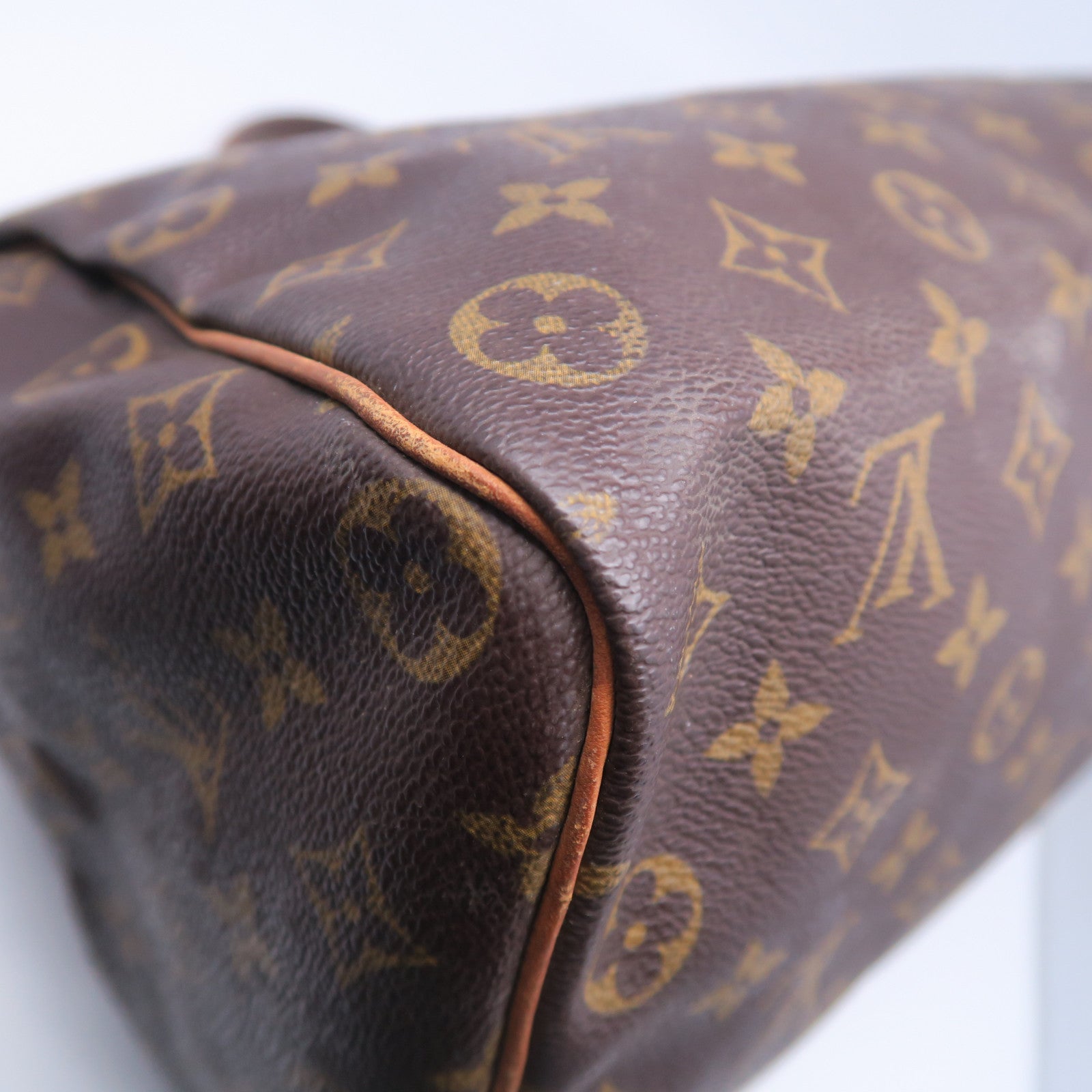 LOUIS VUITTON 【激減優惠】Monogram Speedy 35金扣手挽袋啡色