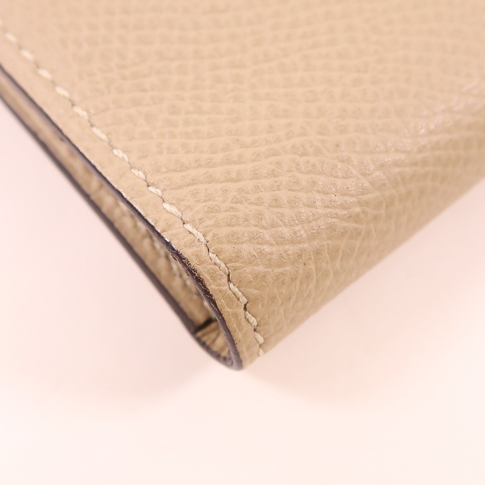 HERMES Epsom皮革Bearn Wallet銀扣長錢包Trench