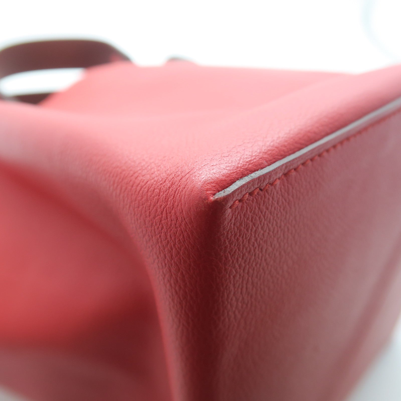 HERMES 【激減優惠】Swift皮革Sac Licol 17銀扣肩背袋紅色