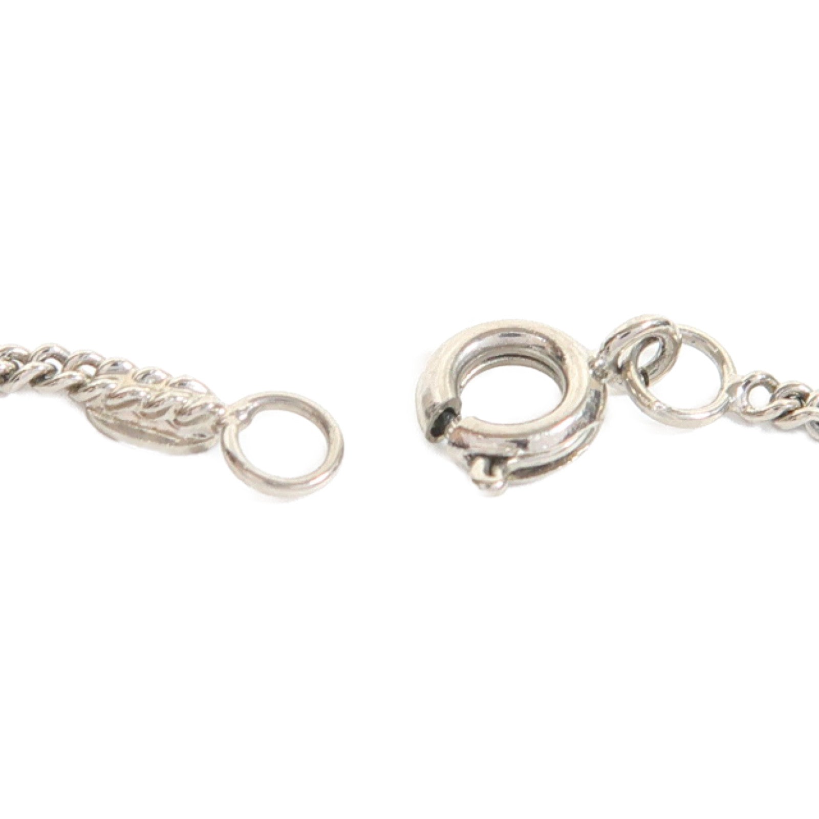 CHANEL 金屬Necklace項鍊銀色/紫色