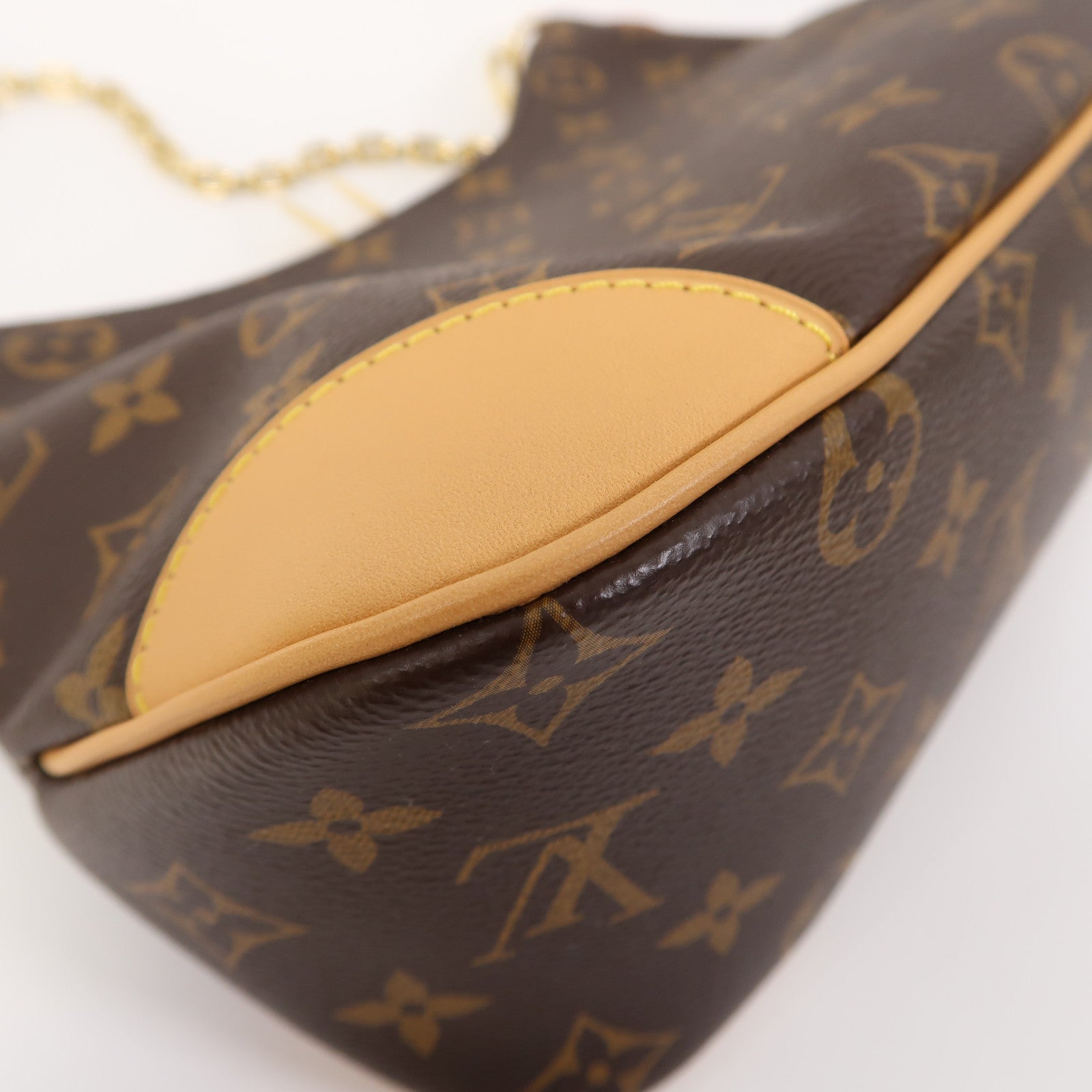 LOUIS VUITTON Monogram Boulogne金扣肩背袋啡色