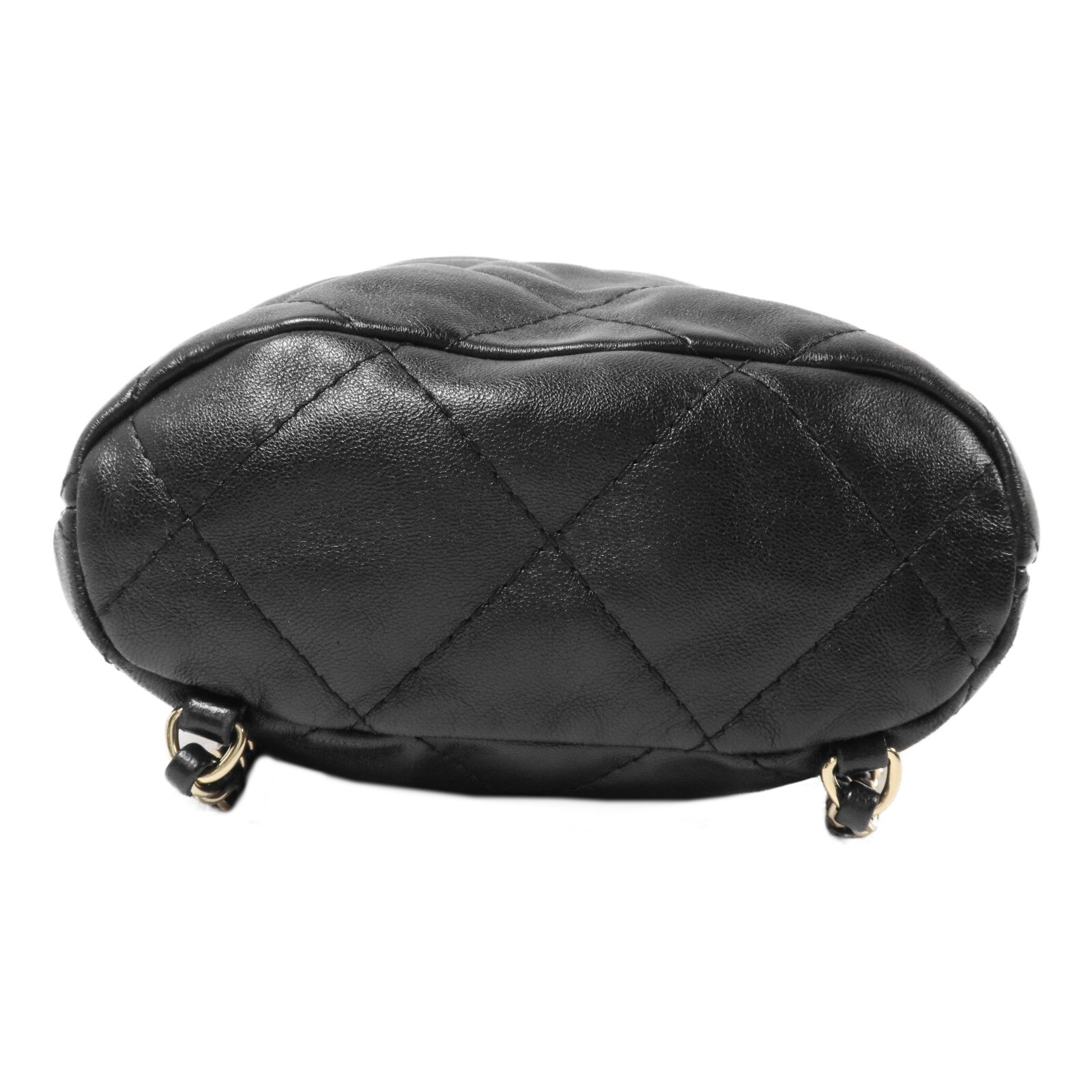 CHANEL 羊皮皮革Bucket Backpack鏈帶背包