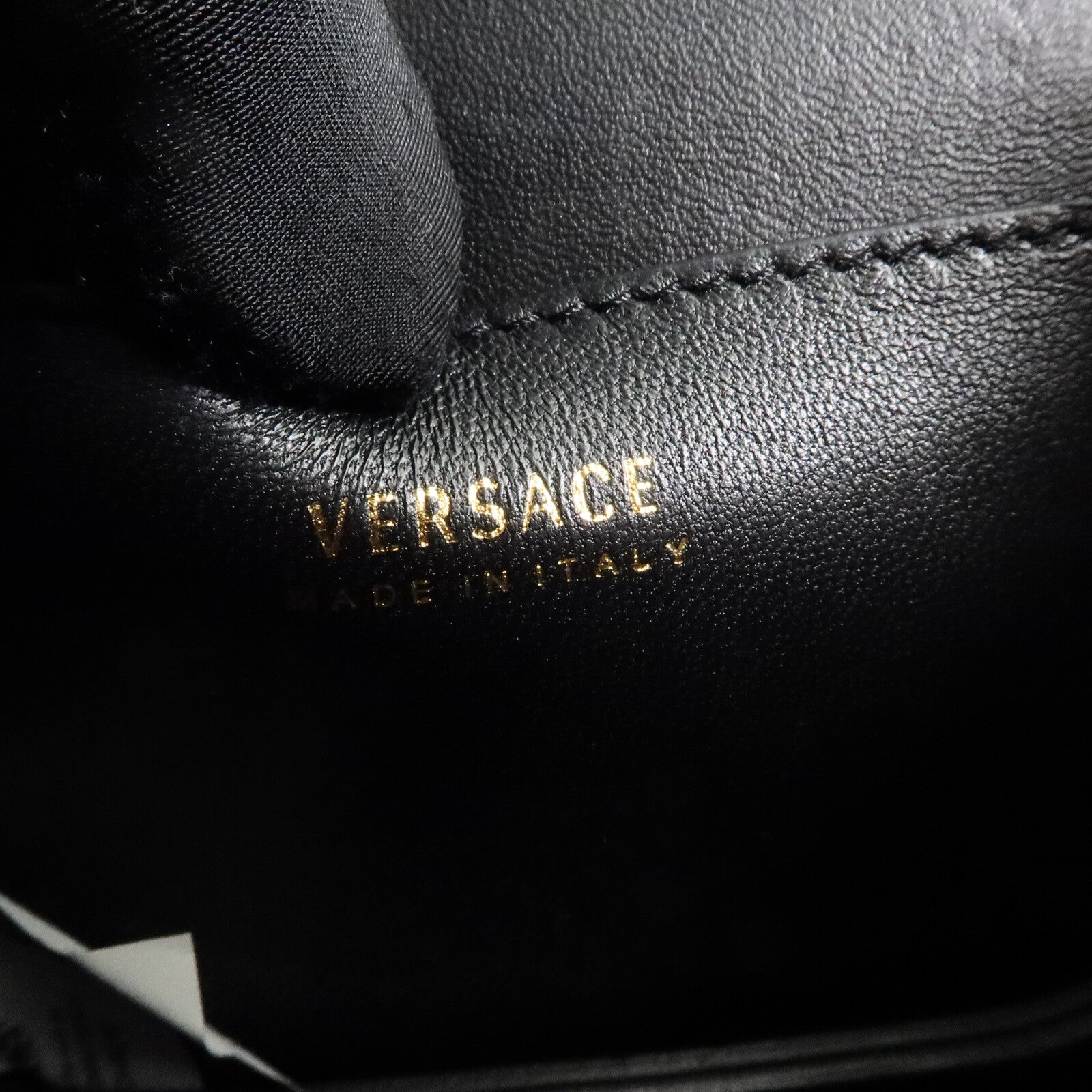VERSACE 牛皮皮革Virtus手挽肩背兩用袋