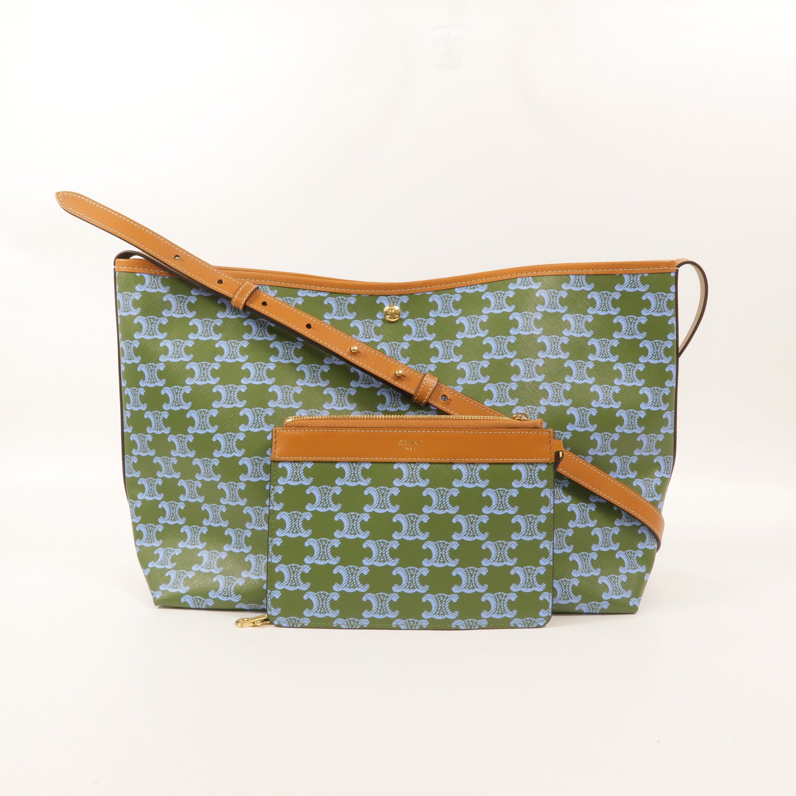 CELINE 塗層帆布Soft Shopper肩背袋