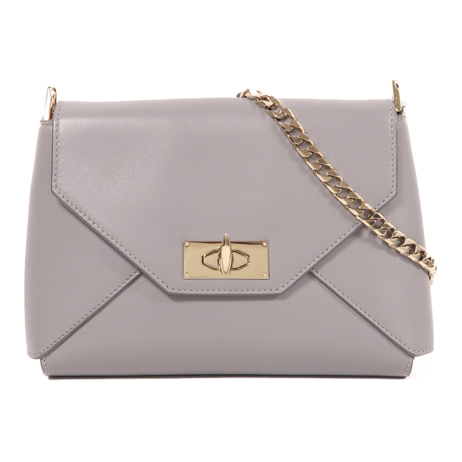 GIVENCHY 羊皮皮革Shoulder Bag金扣鏈帶肩背袋
