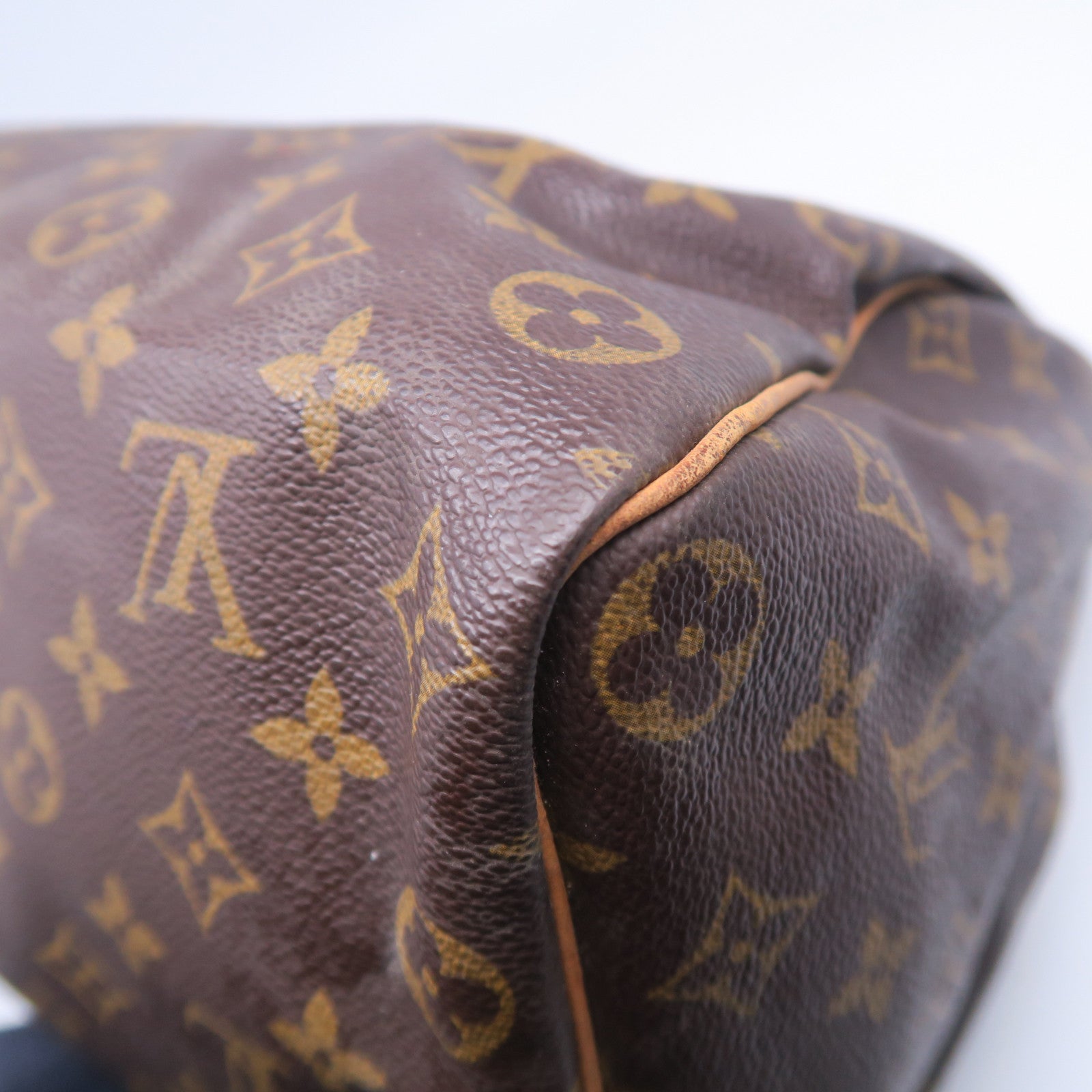 LOUIS VUITTON 【激減優惠】Monogram Speedy 35金扣手挽袋啡色