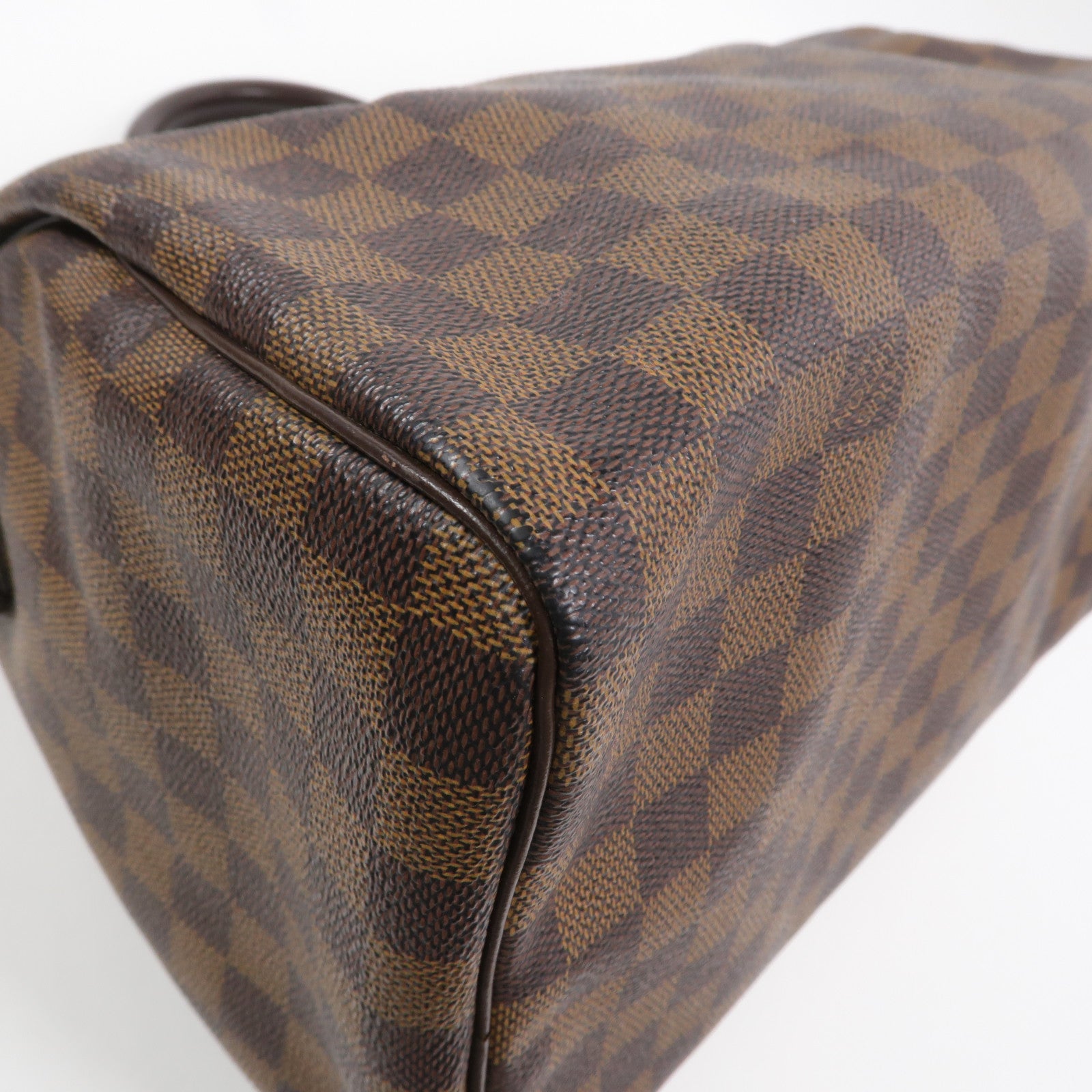 LOUIS VUITTON Damier Speedy 25金扣手挽袋