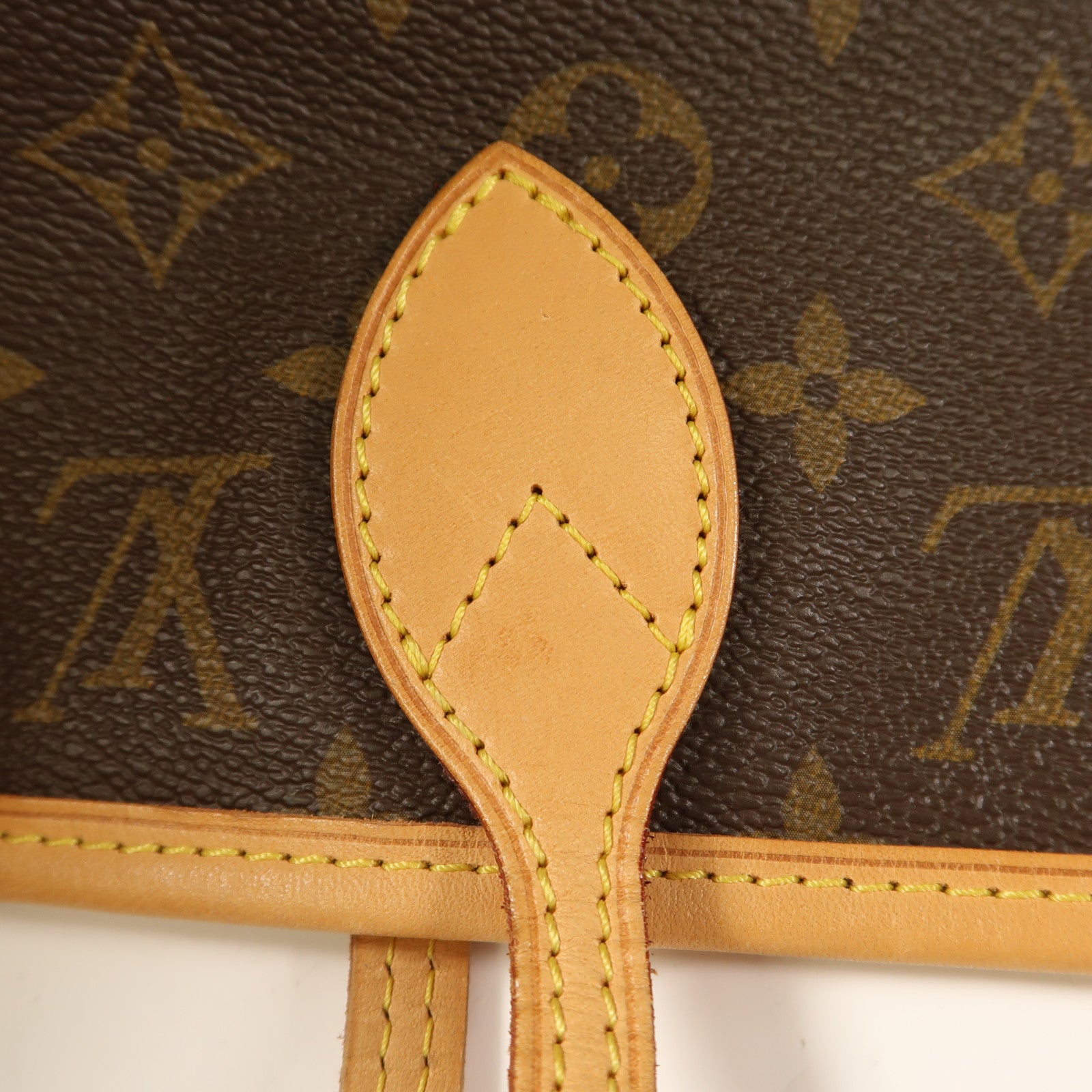 LOUIS VUITTON Monogram Neverfull MM金扣手挽袋