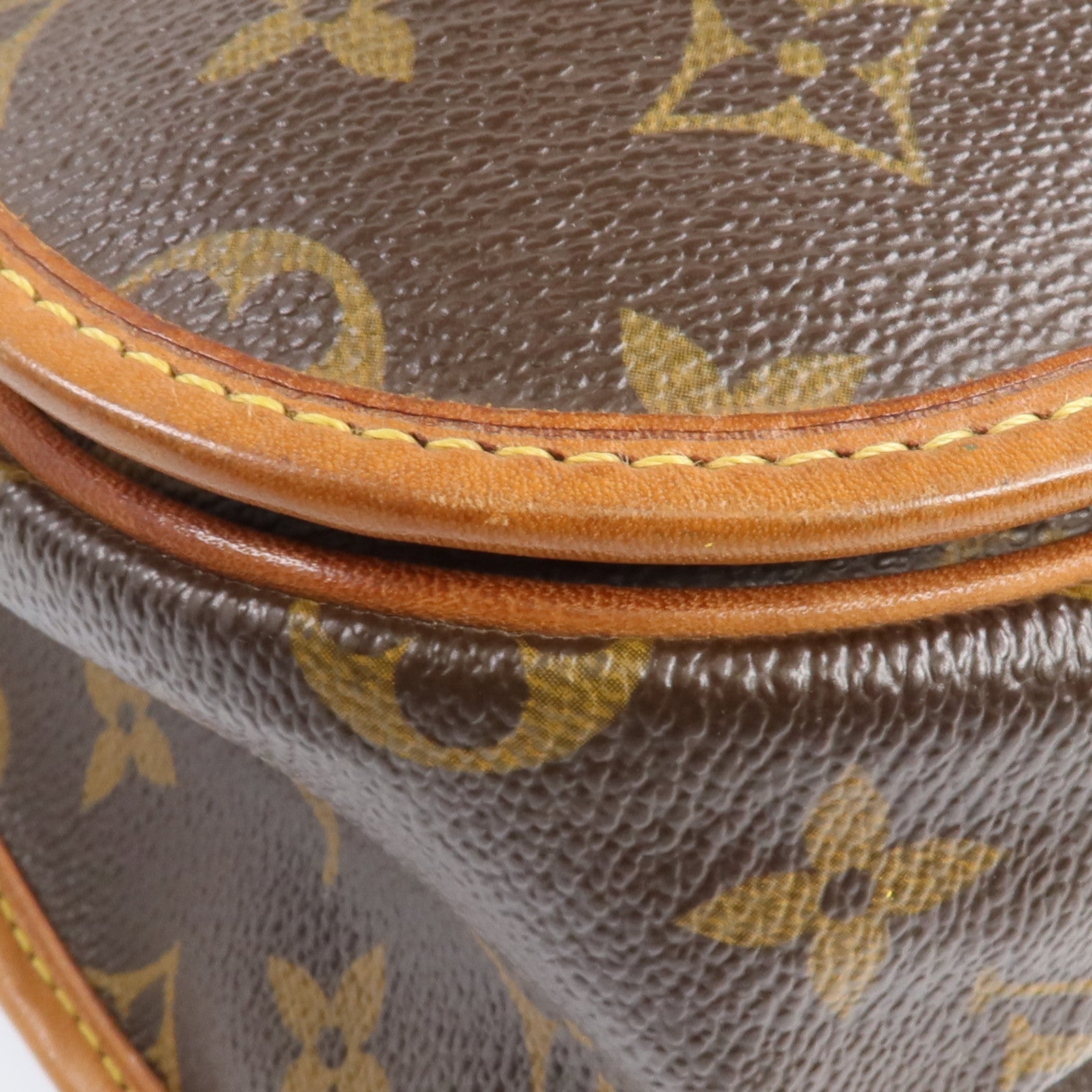 LOUIS VUITTON Monogram Bosphore金扣肩背袋棕色