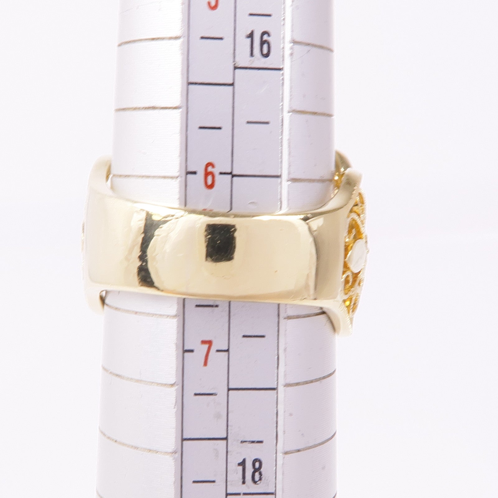 JEWELRY 18K黃金Jade Diamond Ring翡翠/鑽石戒指US#6.5