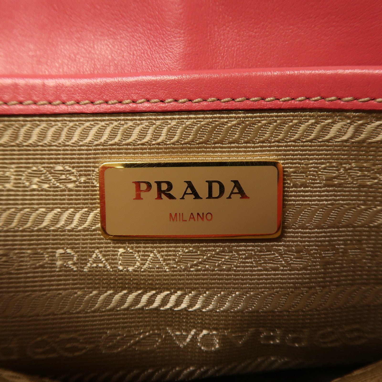 PRADA 帆布Corsaire Cloth Crossbody金扣肩背袋