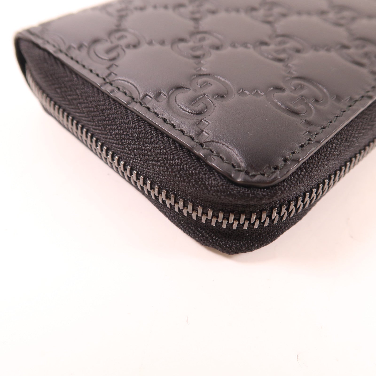 GUCCI 牛皮皮革Long Wallet銀扣長錢包