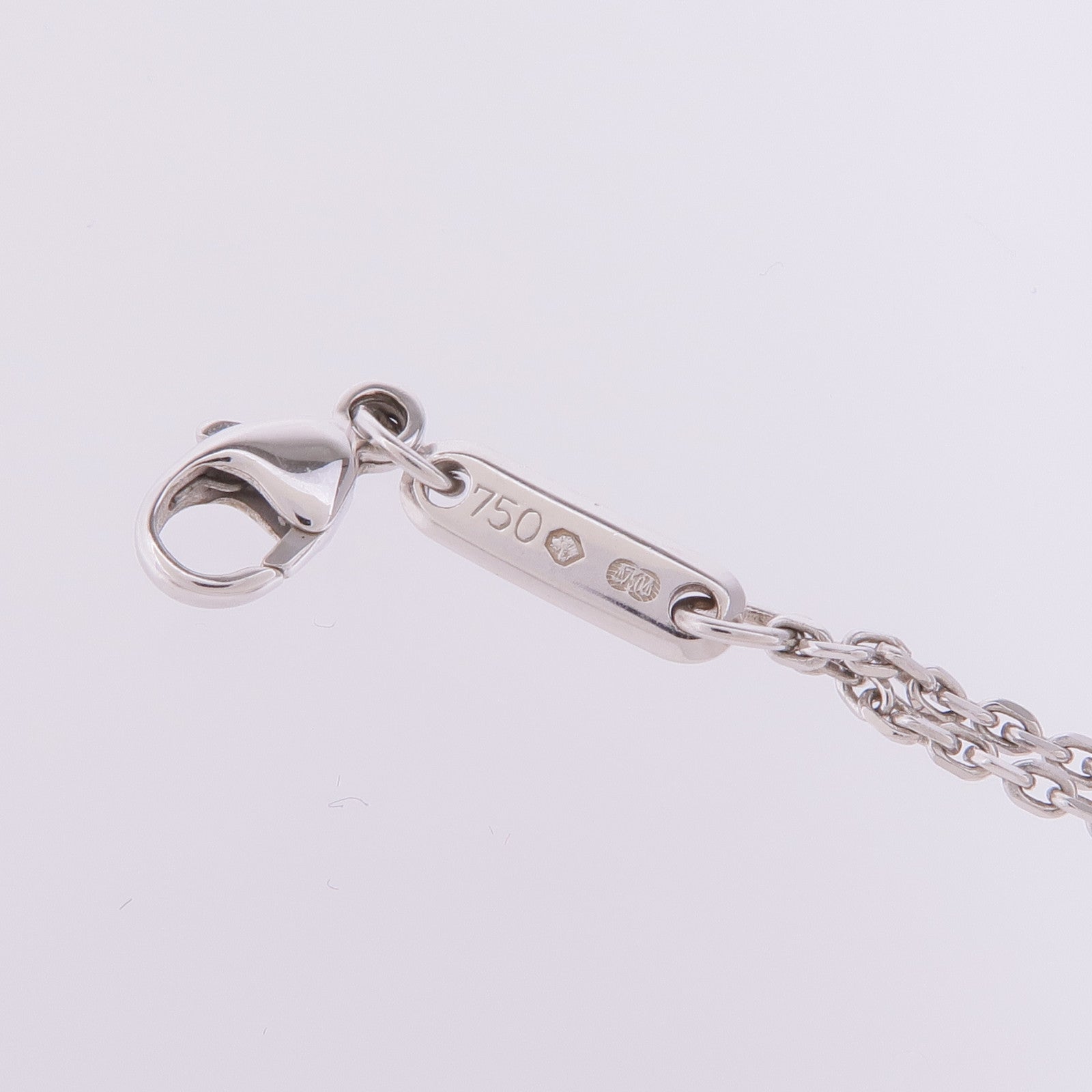 Chopard 18K玫瑰金/白金Happy Diamonds Necklace鑽石項鍊