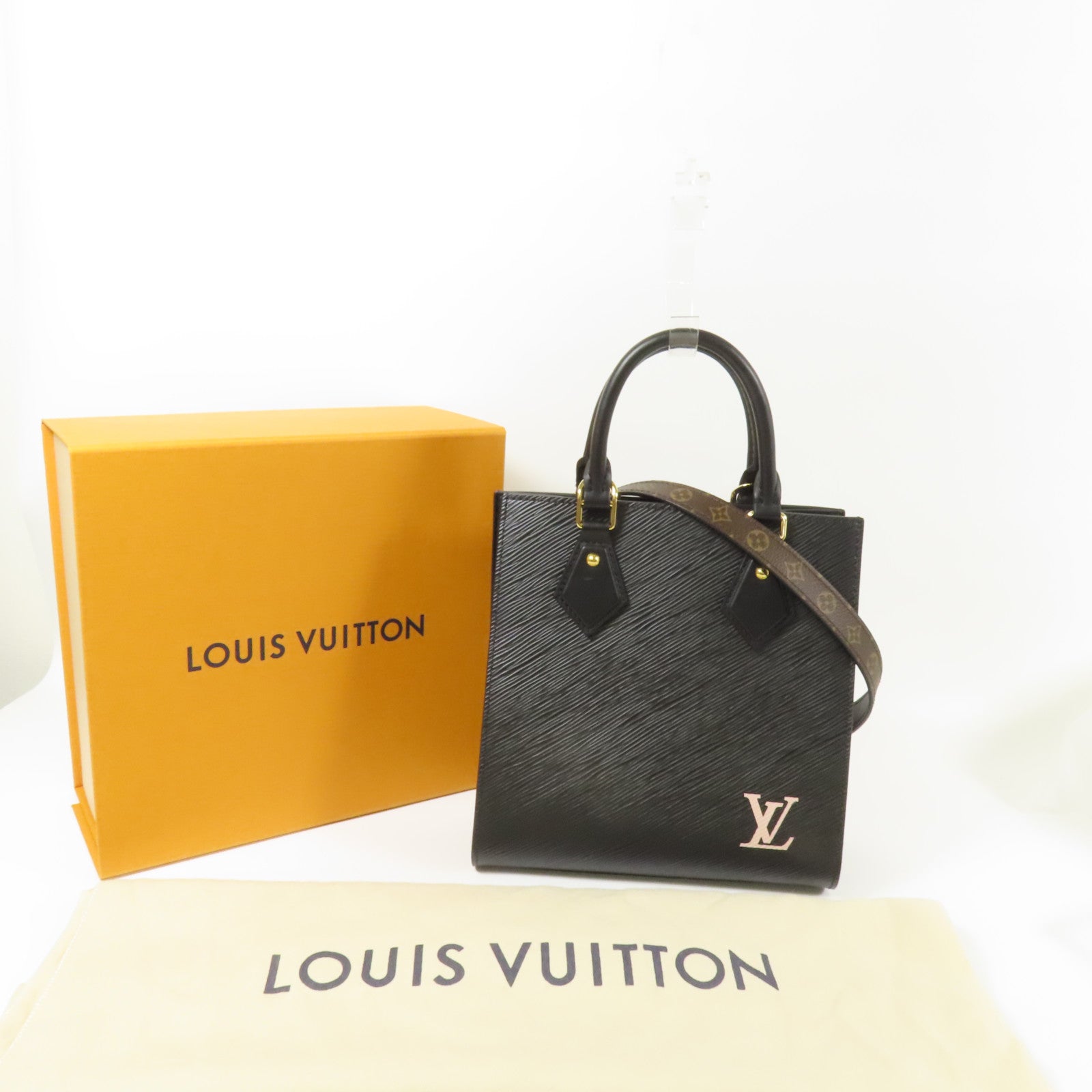 LOUIS VUITTON Epi Sac Plat BB金扣手挽肩背兩用袋