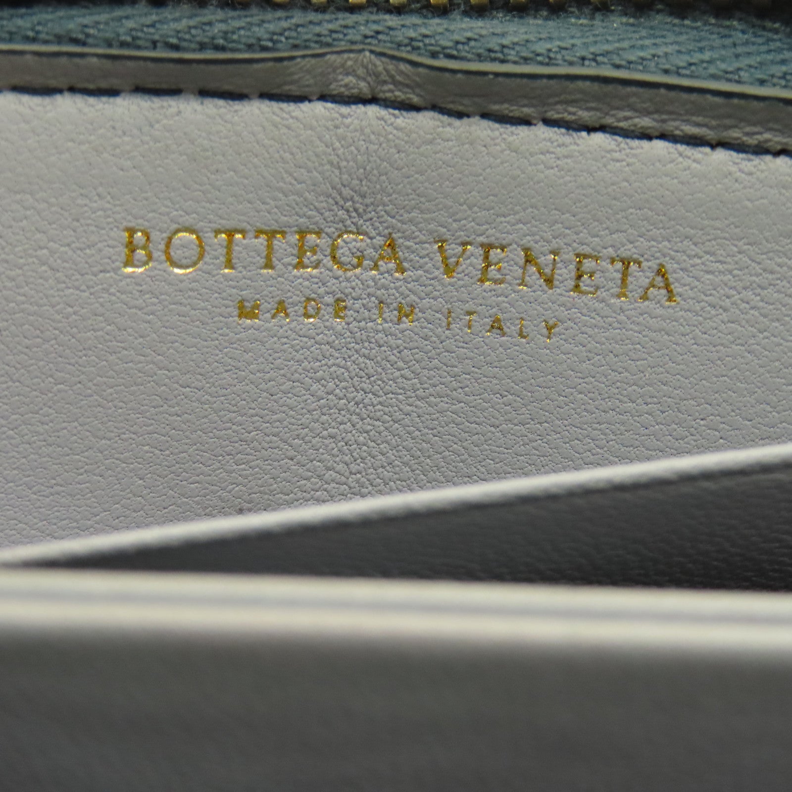 BOTTEGA VENETA 【激減優惠】織紋皮革Coin Case零錢包藍色