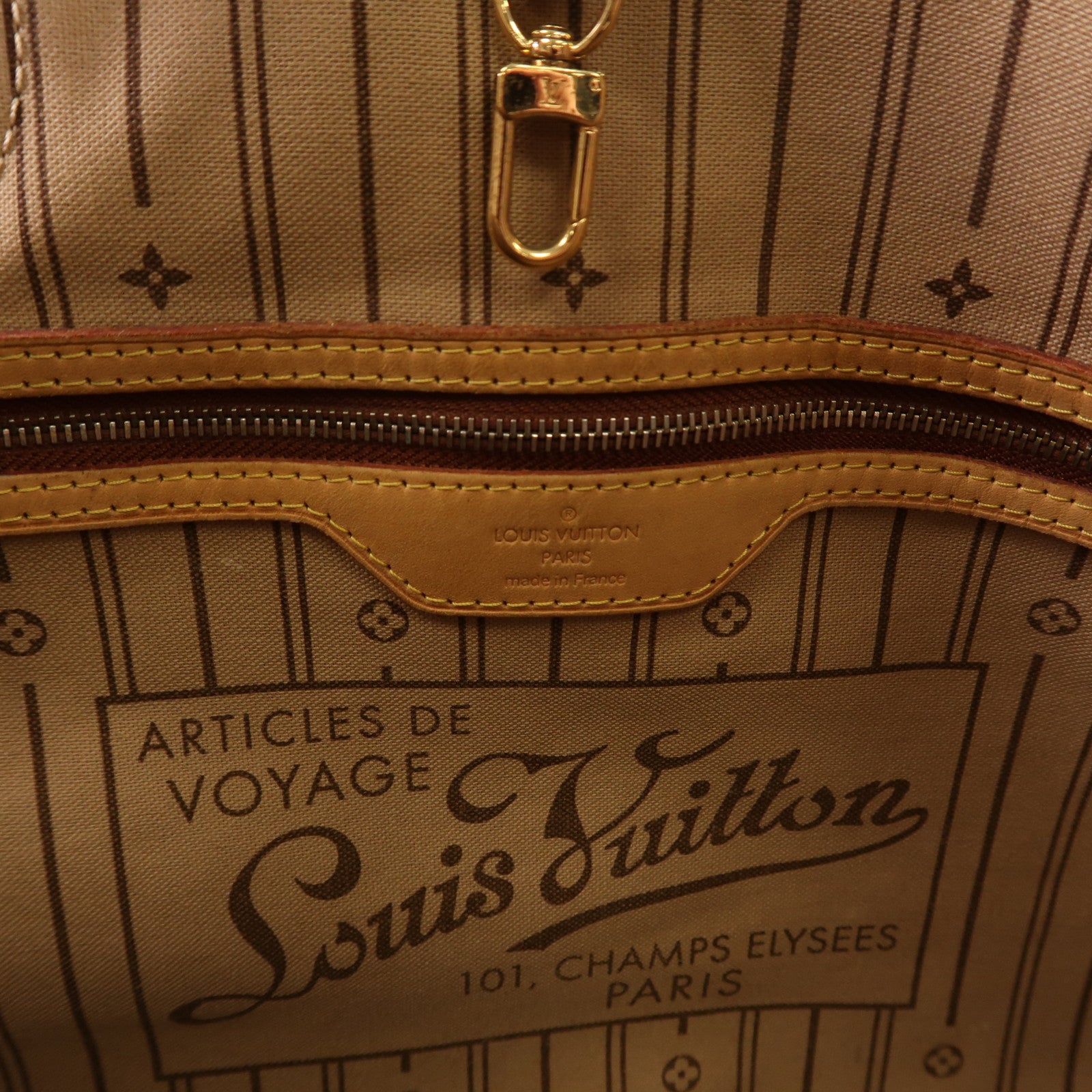 LOUIS VUITTON Monogram Neverfull GM Tote Bag金扣肩背袋