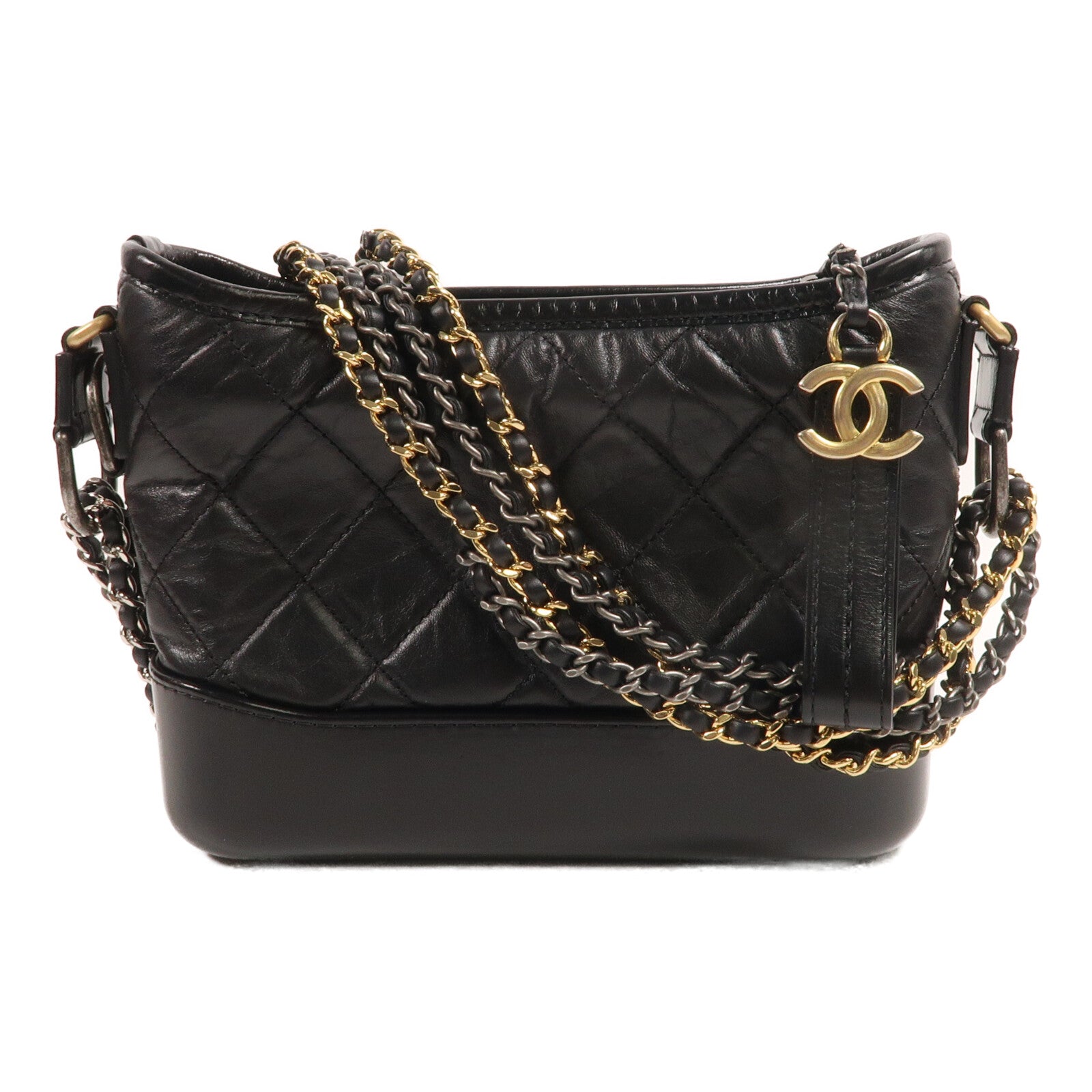 CHANEL 牛皮皮革Gabrielle Small鏈帶肩背袋