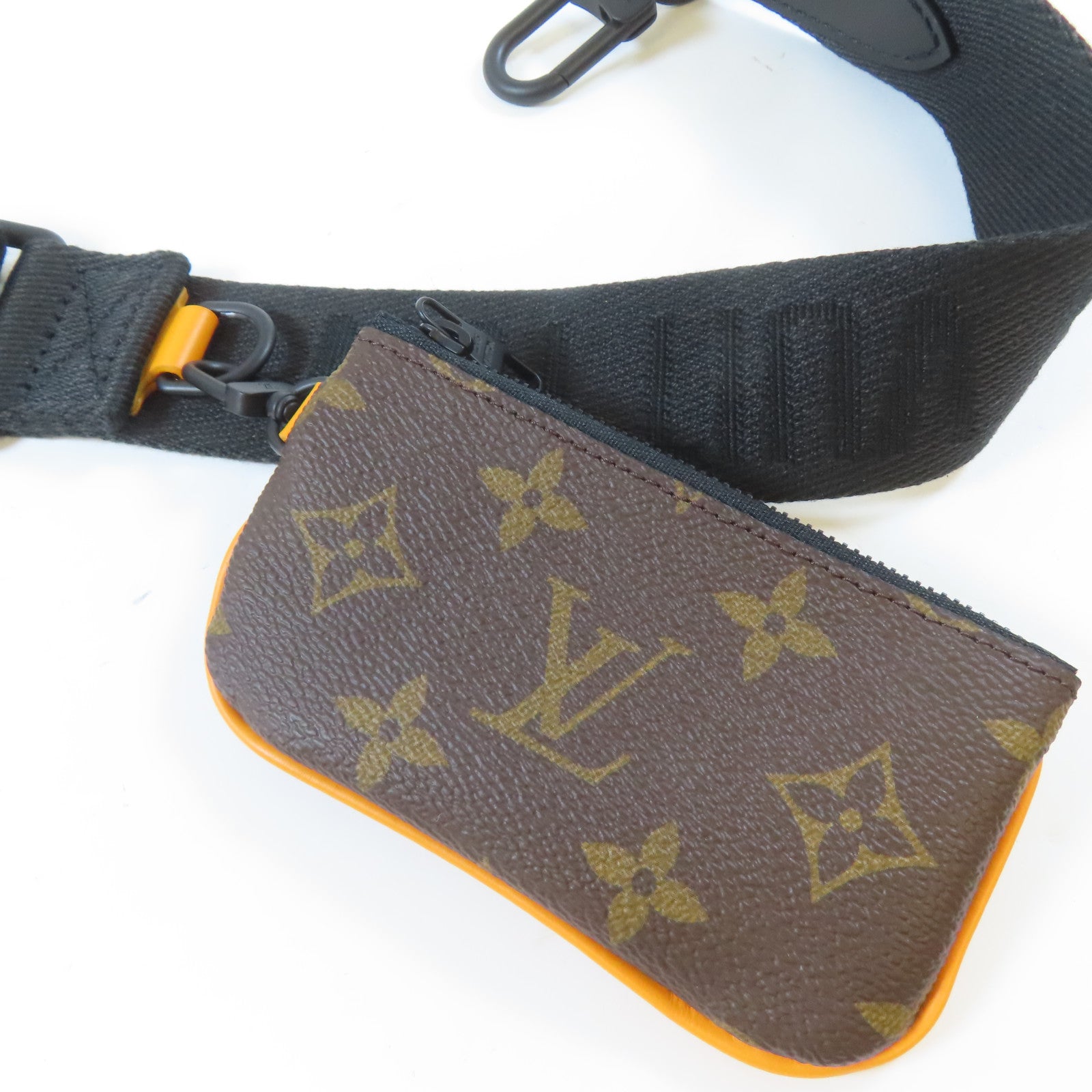 LOUIS VUITTON Monogram Trio肩背袋黑色/啡色