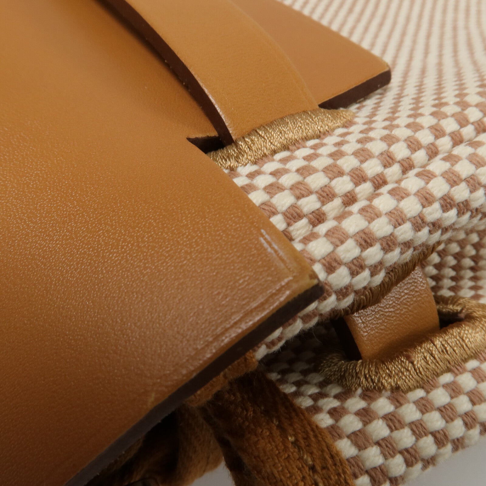 HERMES 帆布Herbag a dos Zip Retourne Backpack背包