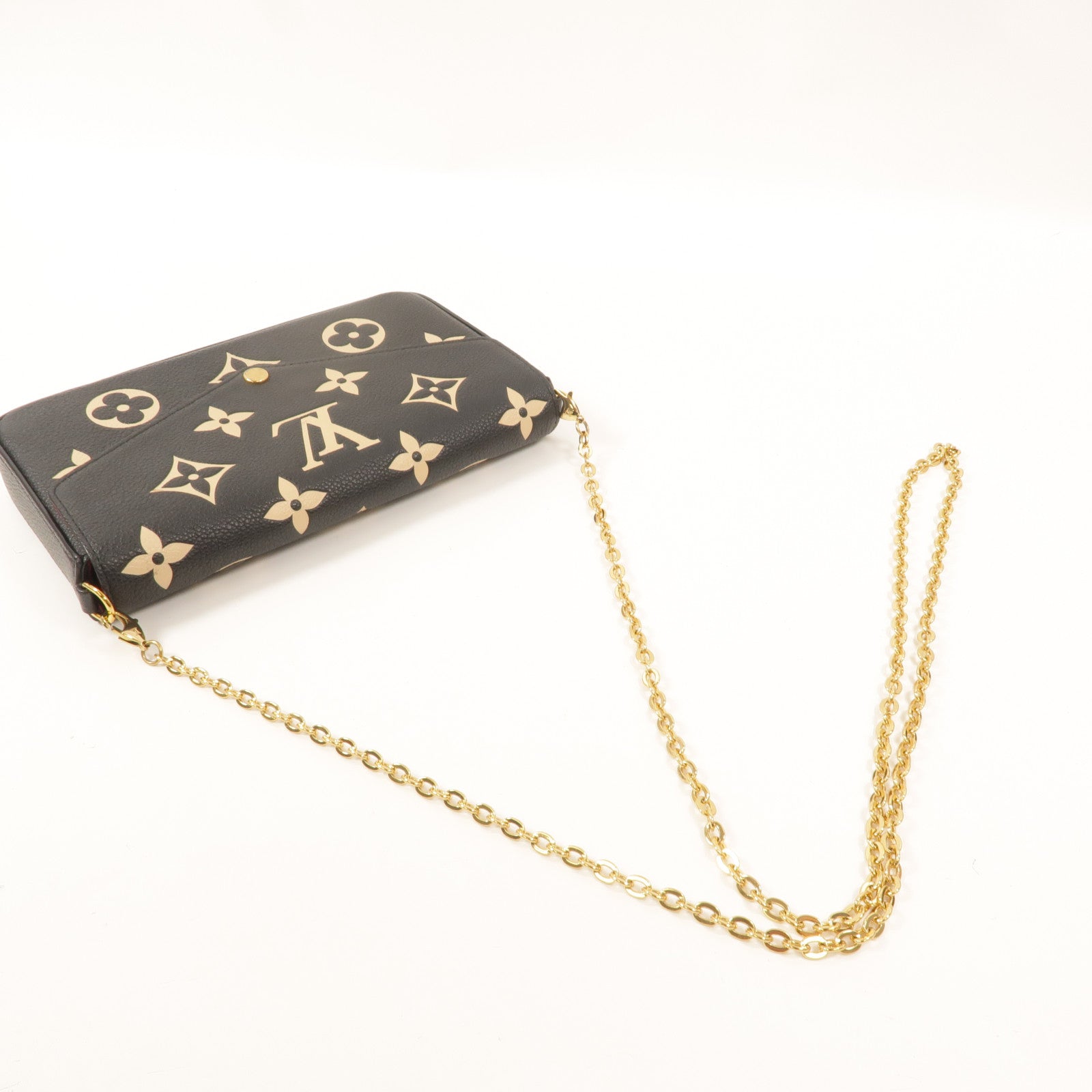 LOUIS VUITTON Monogram Empreinte Pochette Felicie鏈帶肩背袋