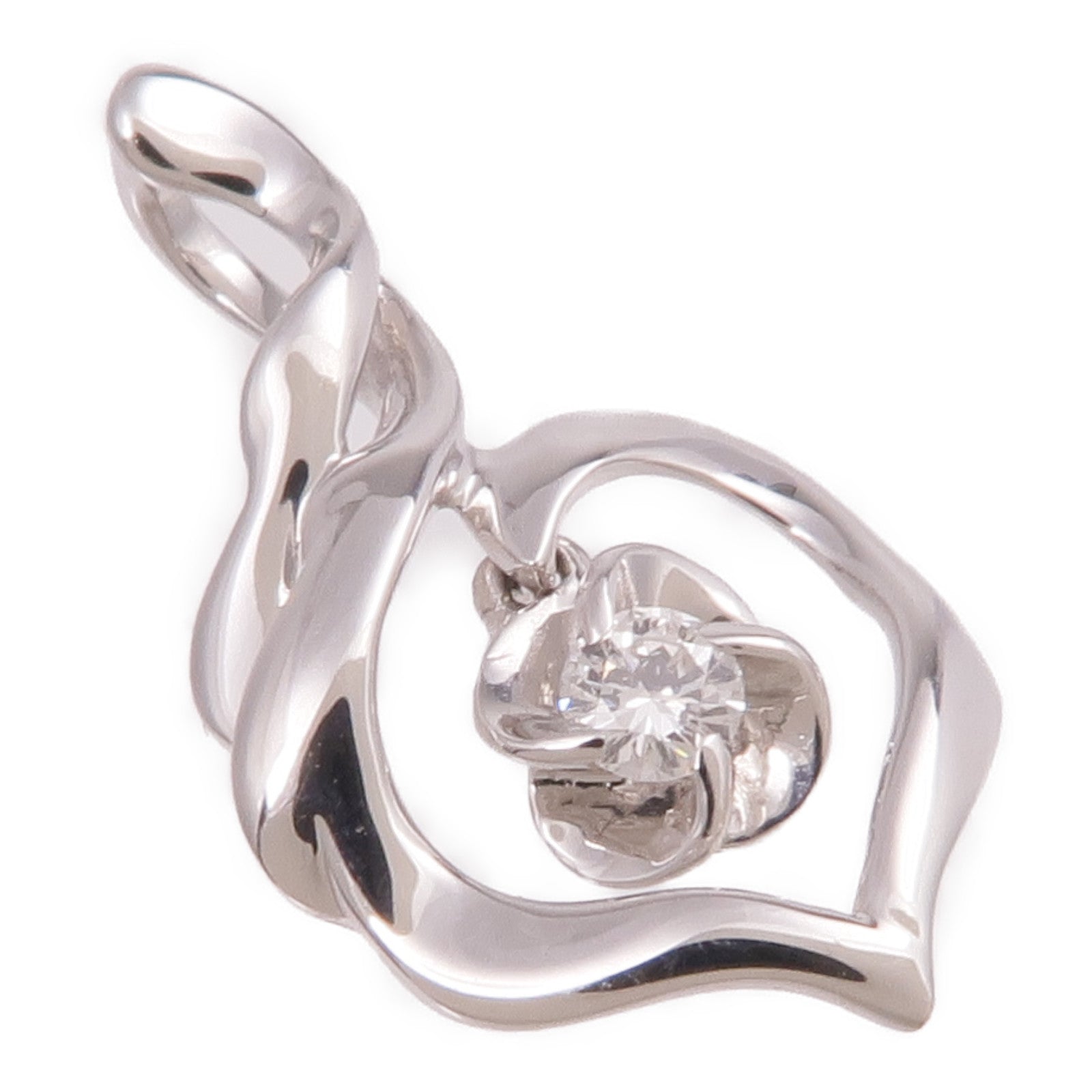 JEWELRY 【激減優惠】18K白金Diamond Pentant鑽石吊墜