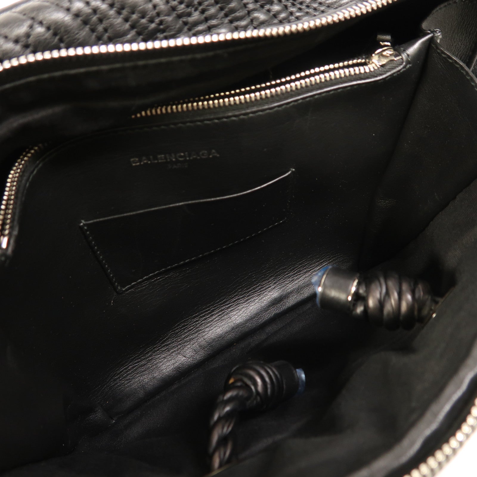 BALENCIAGA 牛皮皮革Blanket Square銀扣手挽肩背兩用袋