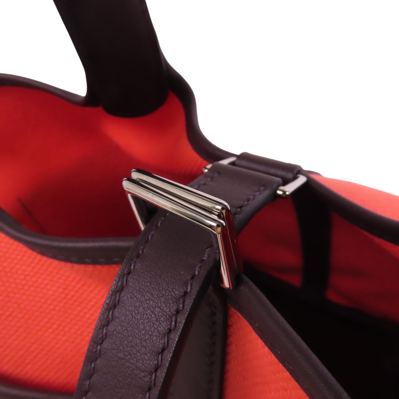 HERMES 帆布Picotin Cargo PM銀扣手挽袋