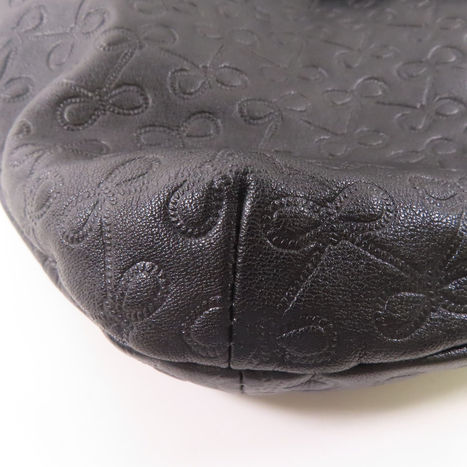 ANYA HINDMARCH 牛皮皮革Hand Bag手挽肩背兩用袋黑色