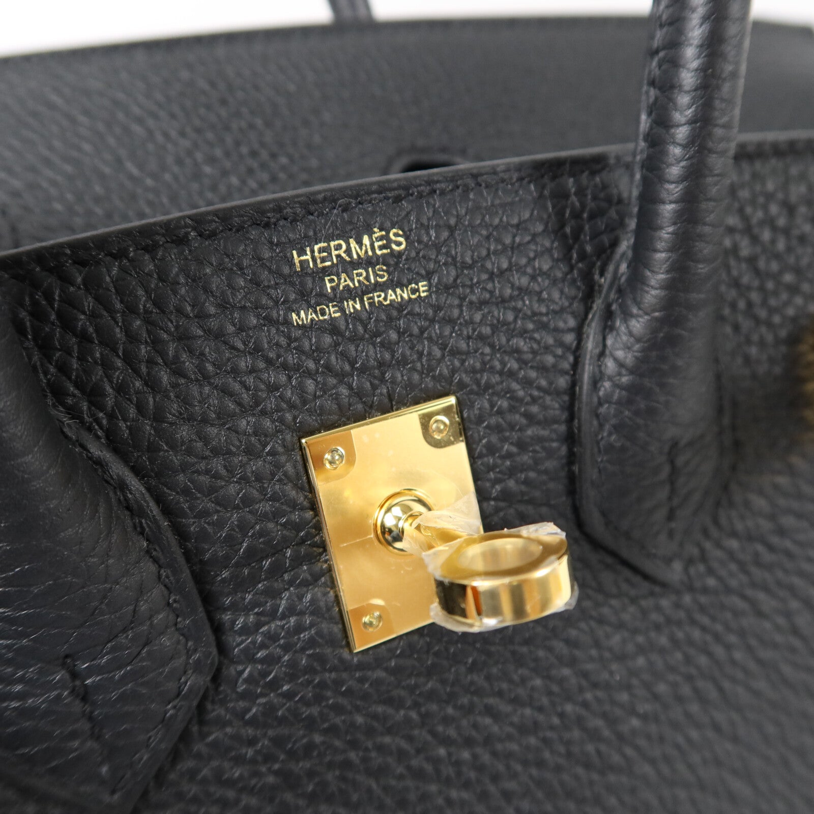 HERMES Togo皮革Birkin 25手挽袋Noir