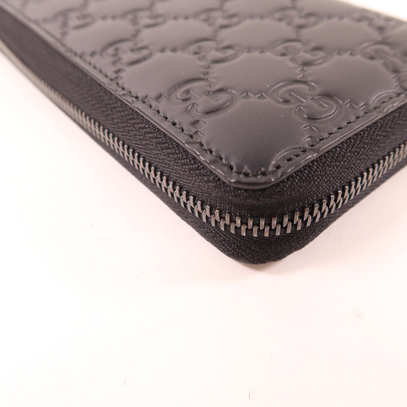 GUCCI 【激減優惠】牛皮皮革Long Wallet銀扣長錢包