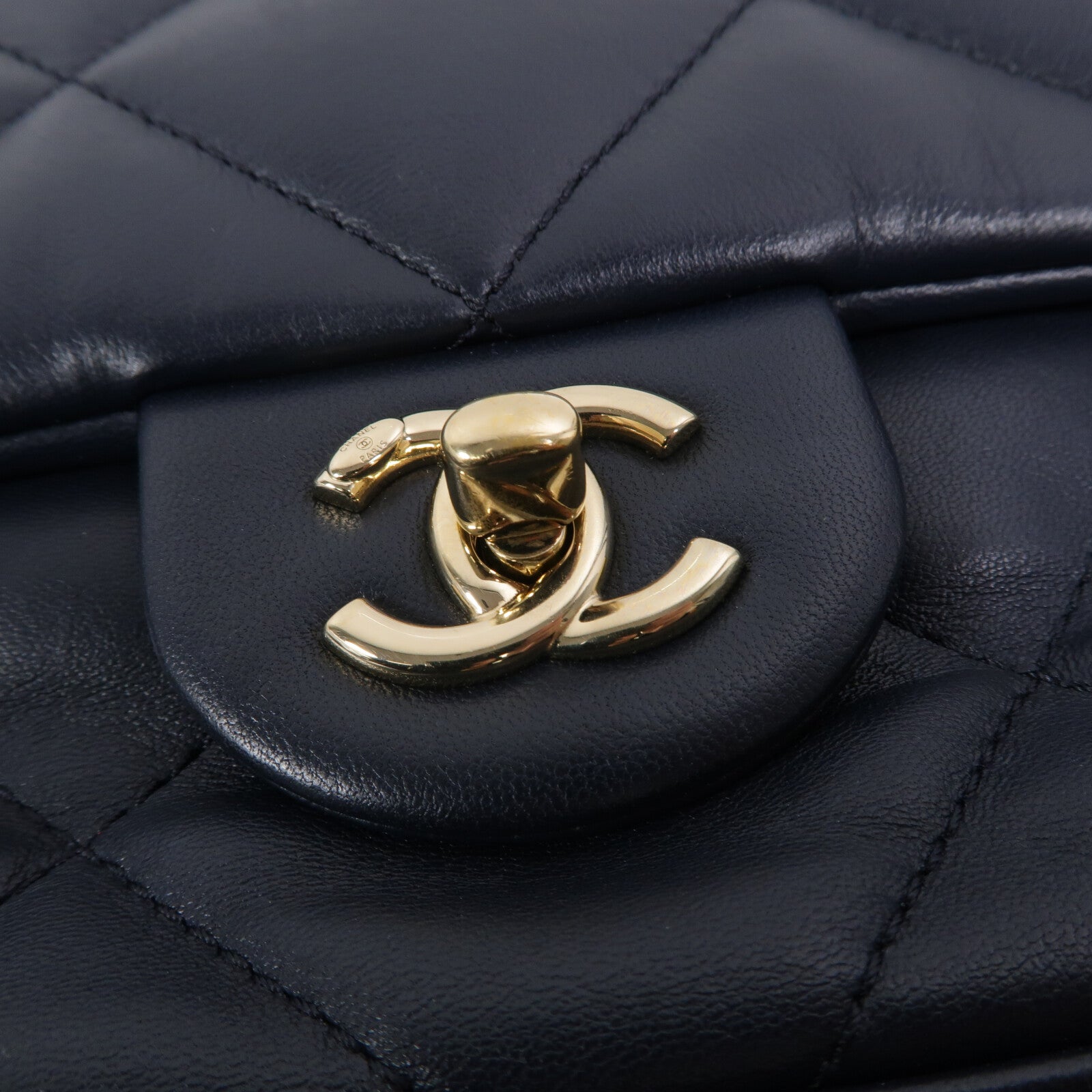 CHANEL 羊皮皮革Top Handle Flap手挽肩背兩用袋