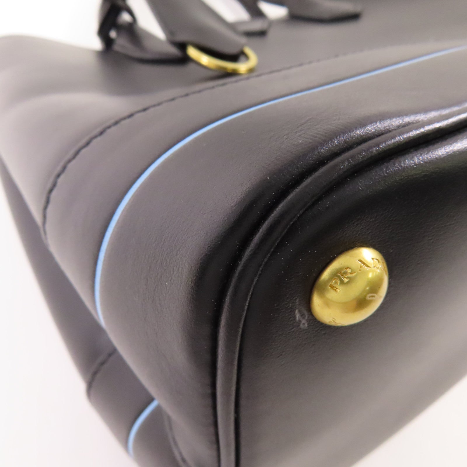 PRADA 牛皮皮革2 Way Bag金扣手挽肩背兩用袋
