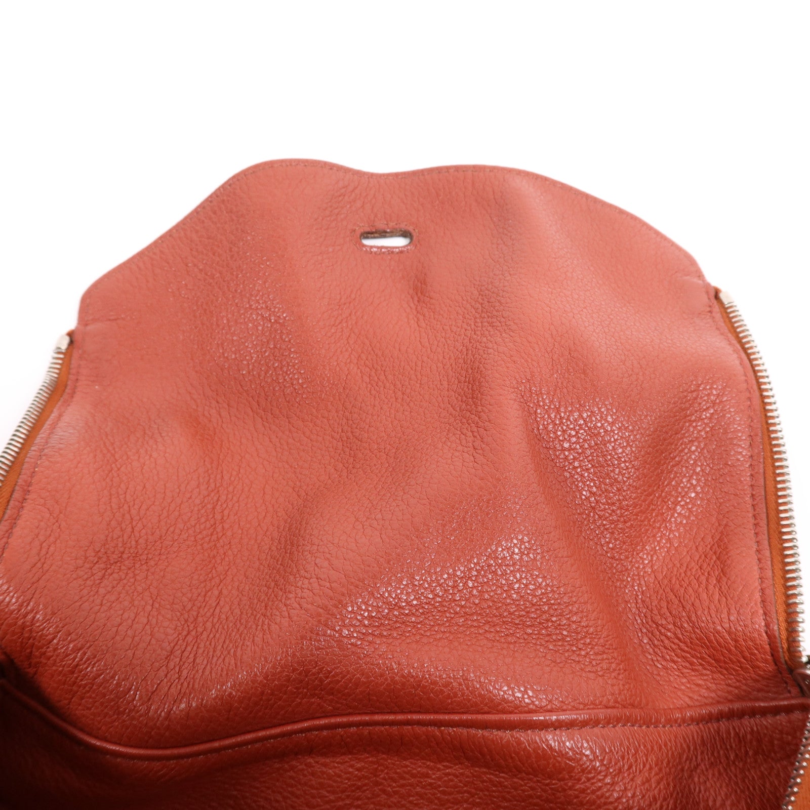 HERMES Clemence皮革Lindy 30銀扣手挽肩背兩用袋Rouge