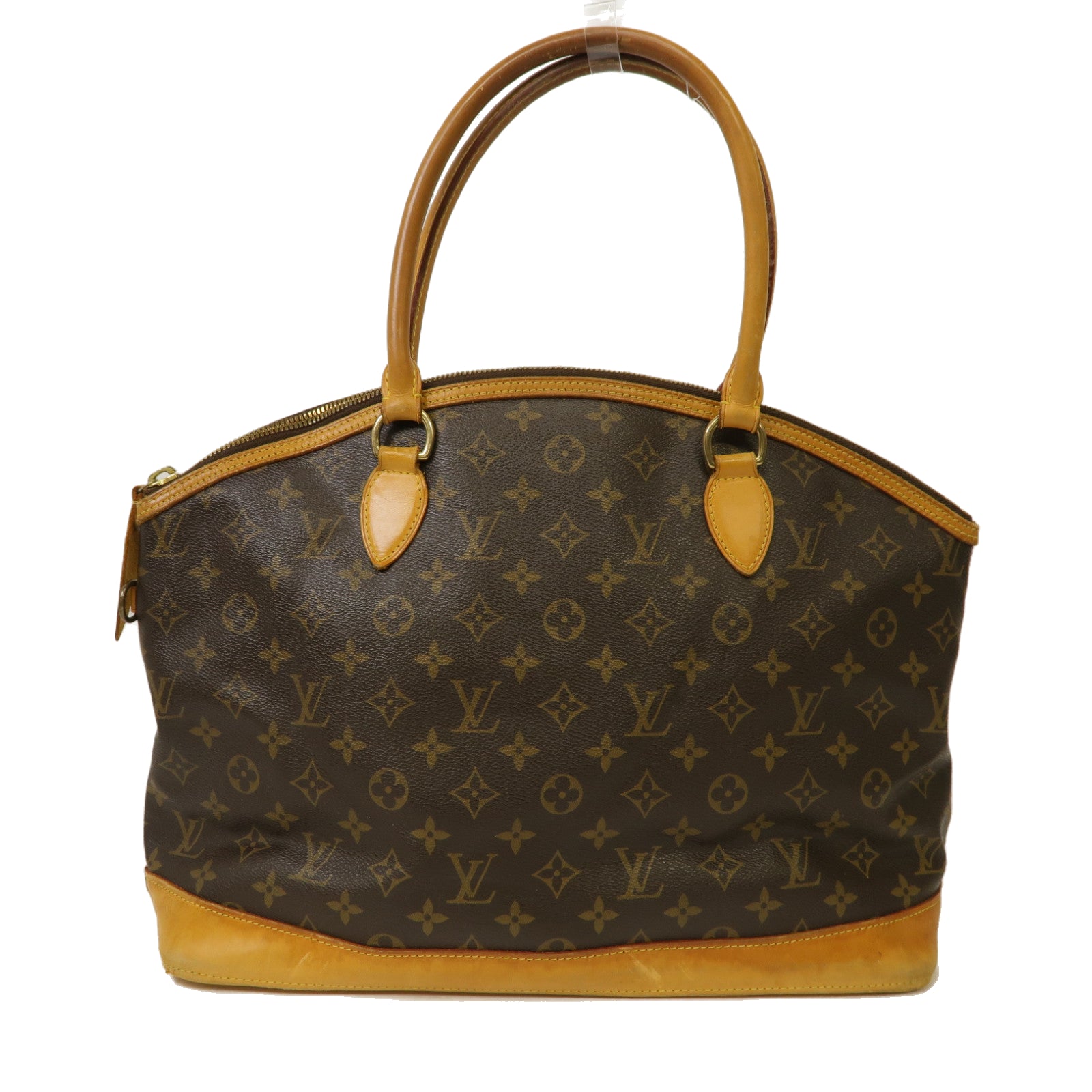 LOUIS VUITTON 【激減優惠】Monogram Lockit Horizontal金扣手挽袋啡色