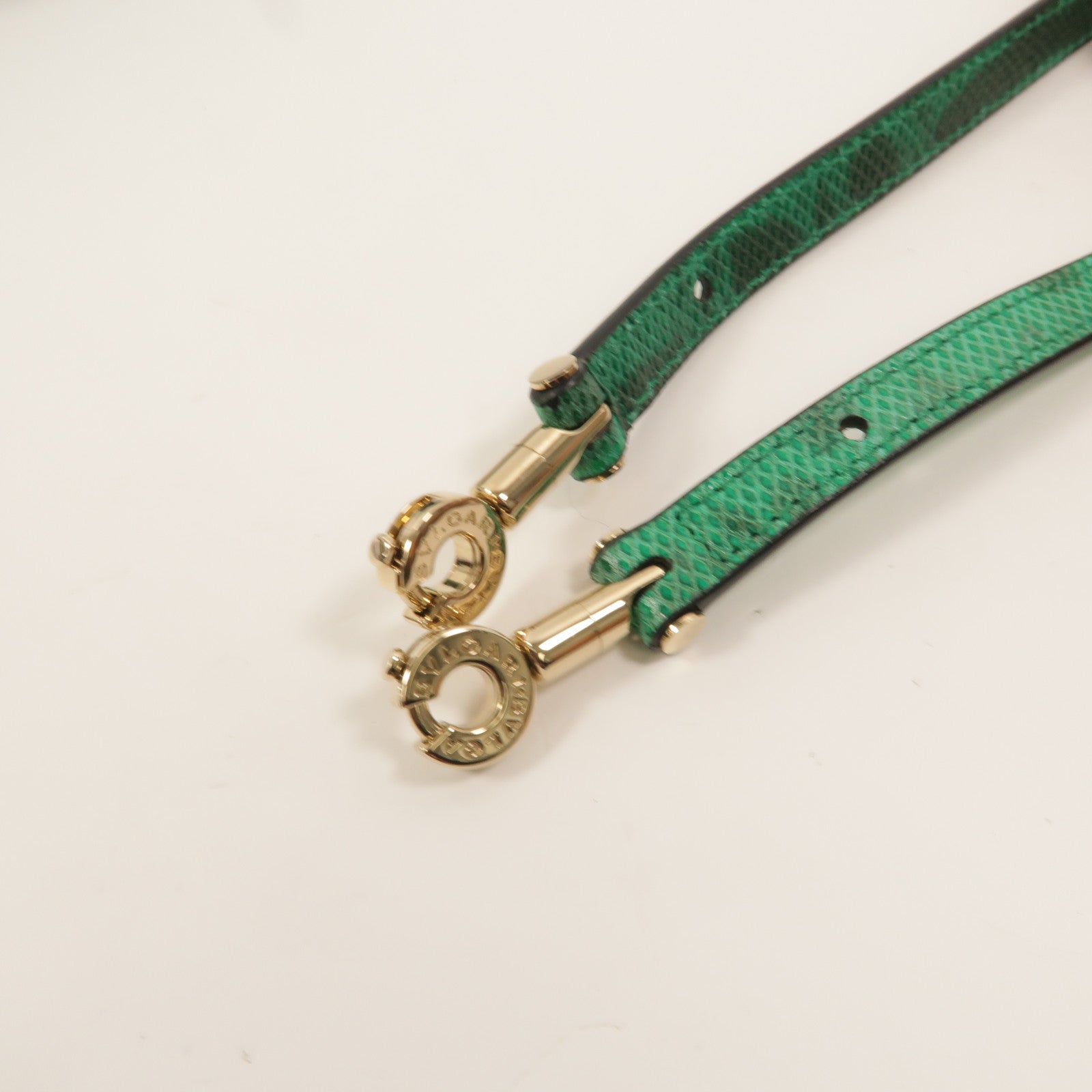BVLGARI 蜥蝪皮革Serpenti Forever East West鏈帶肩背袋