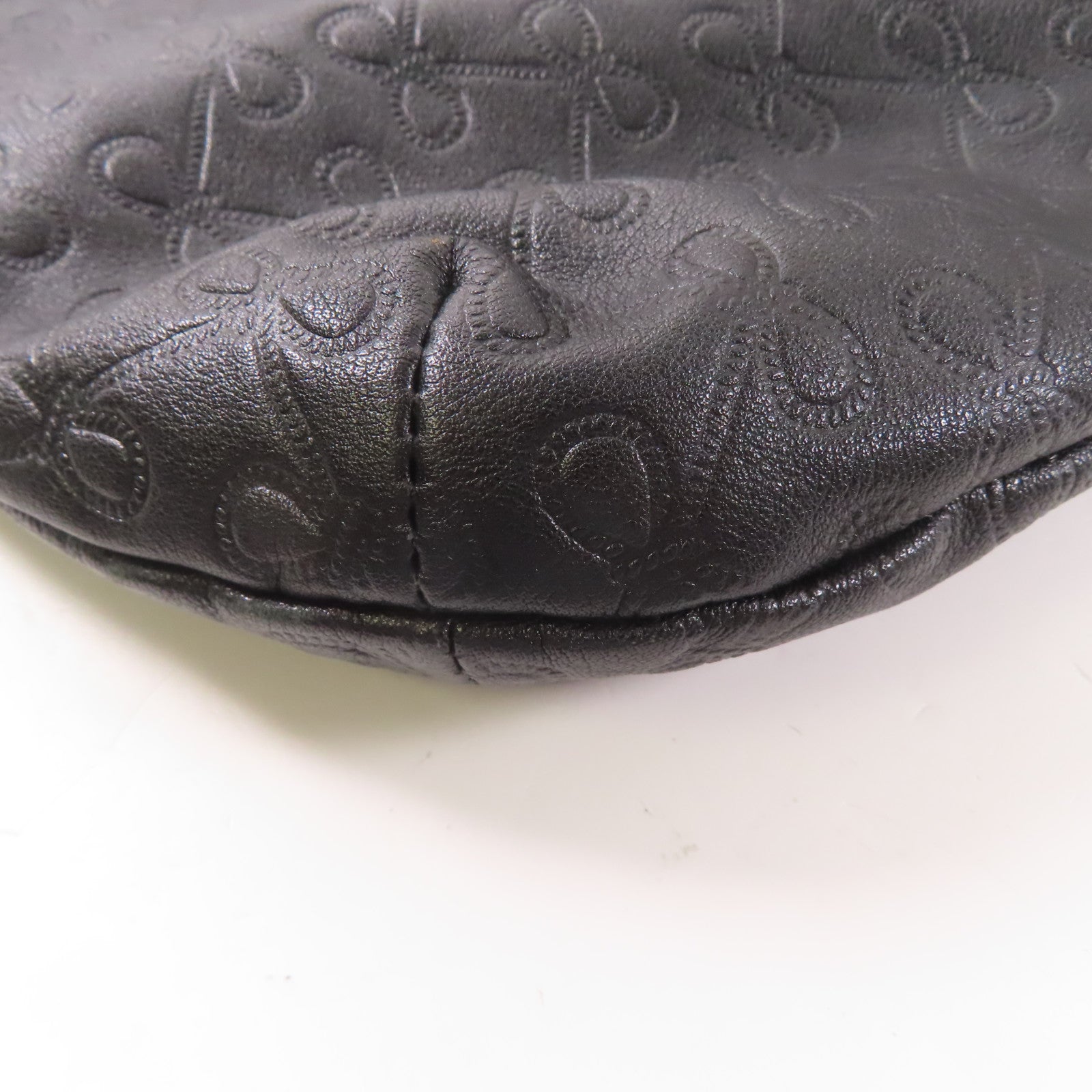 ANYA HINDMARCH 牛皮皮革Hand Bag手挽肩背兩用袋黑色