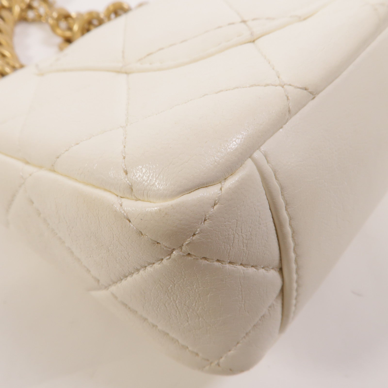 CHANEL 羊皮皮革Mini Flap Bag鏈帶肩背袋