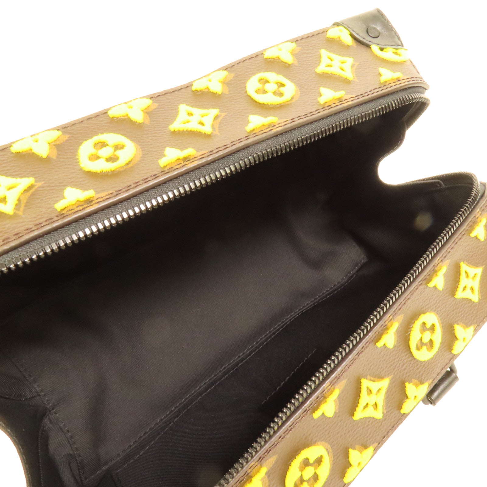 LOUIS VUITTON Monogram Tuffetage Jaune Trunk Speedy手挽肩背兩用袋