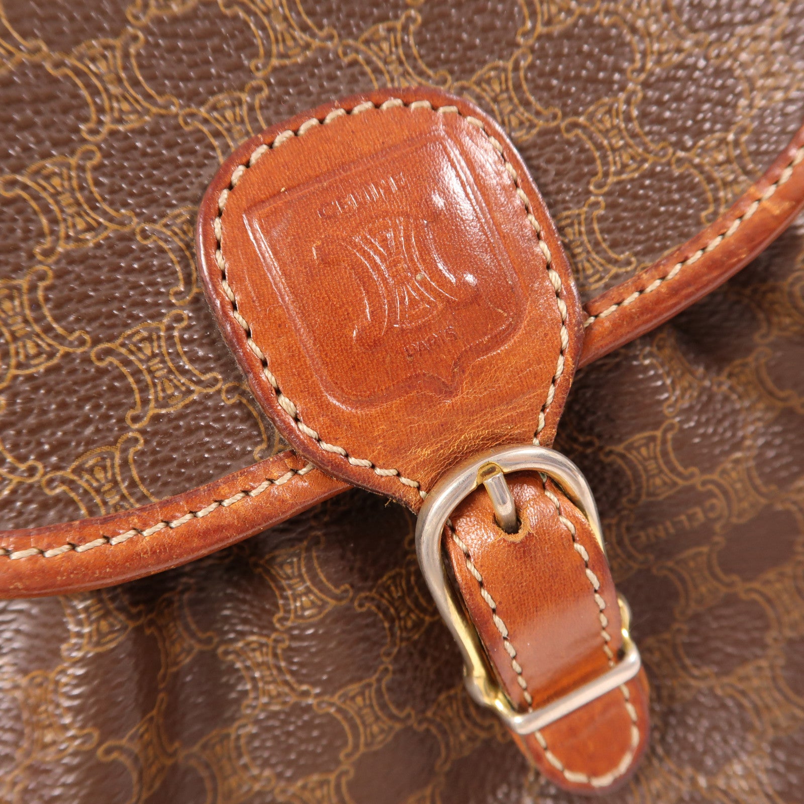 CELINE 塗層帆布Shoulder Bag肩背袋