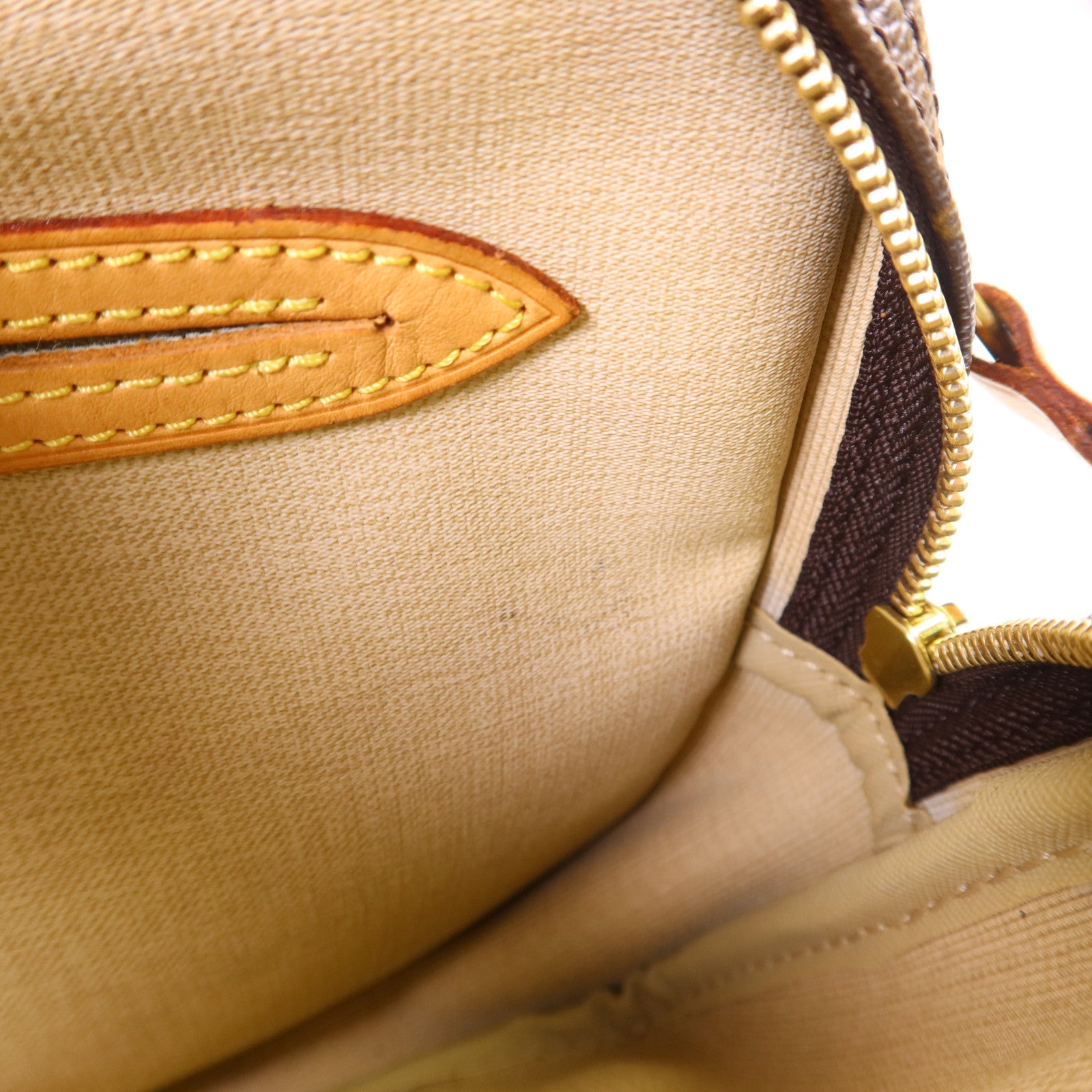 LOUIS VUITTON Monogram Reporter PM金扣肩背袋棕色